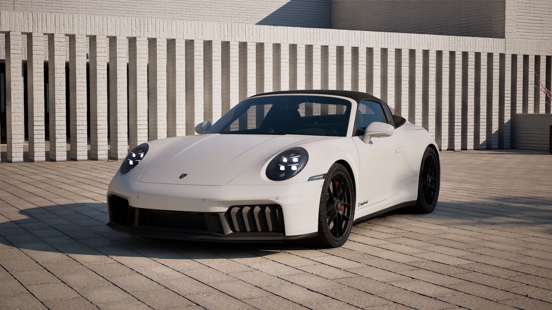 911 Targa 4 GTS front view