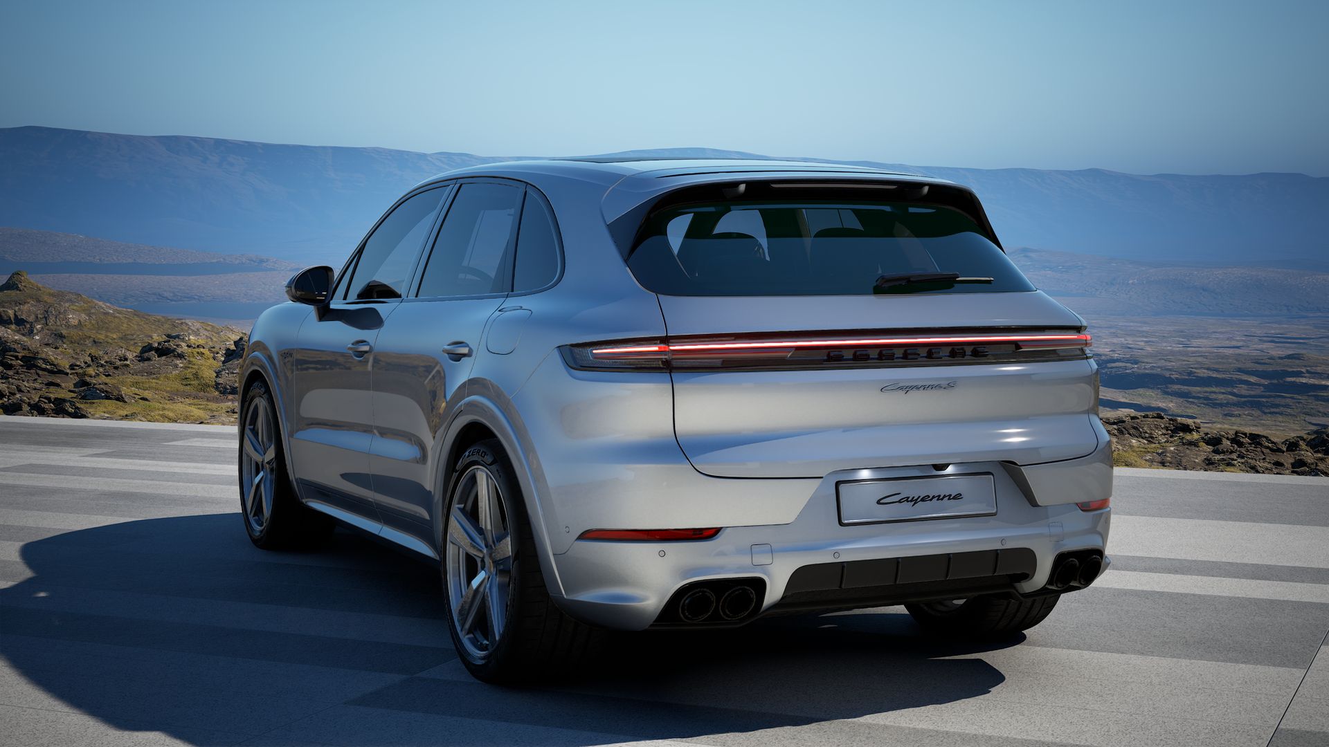 Cayenne S E-Hybrid back view