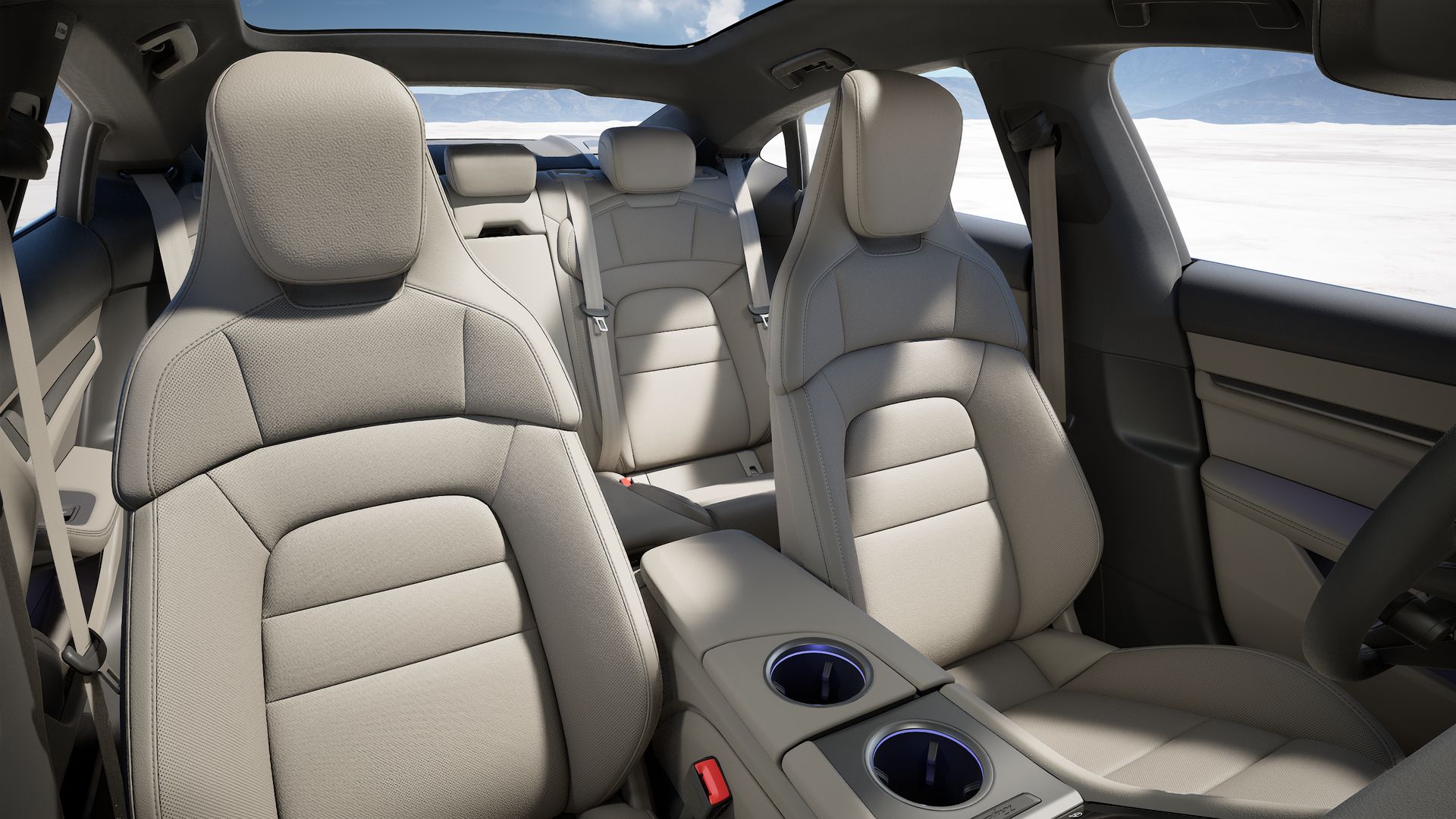 Taycan interior view