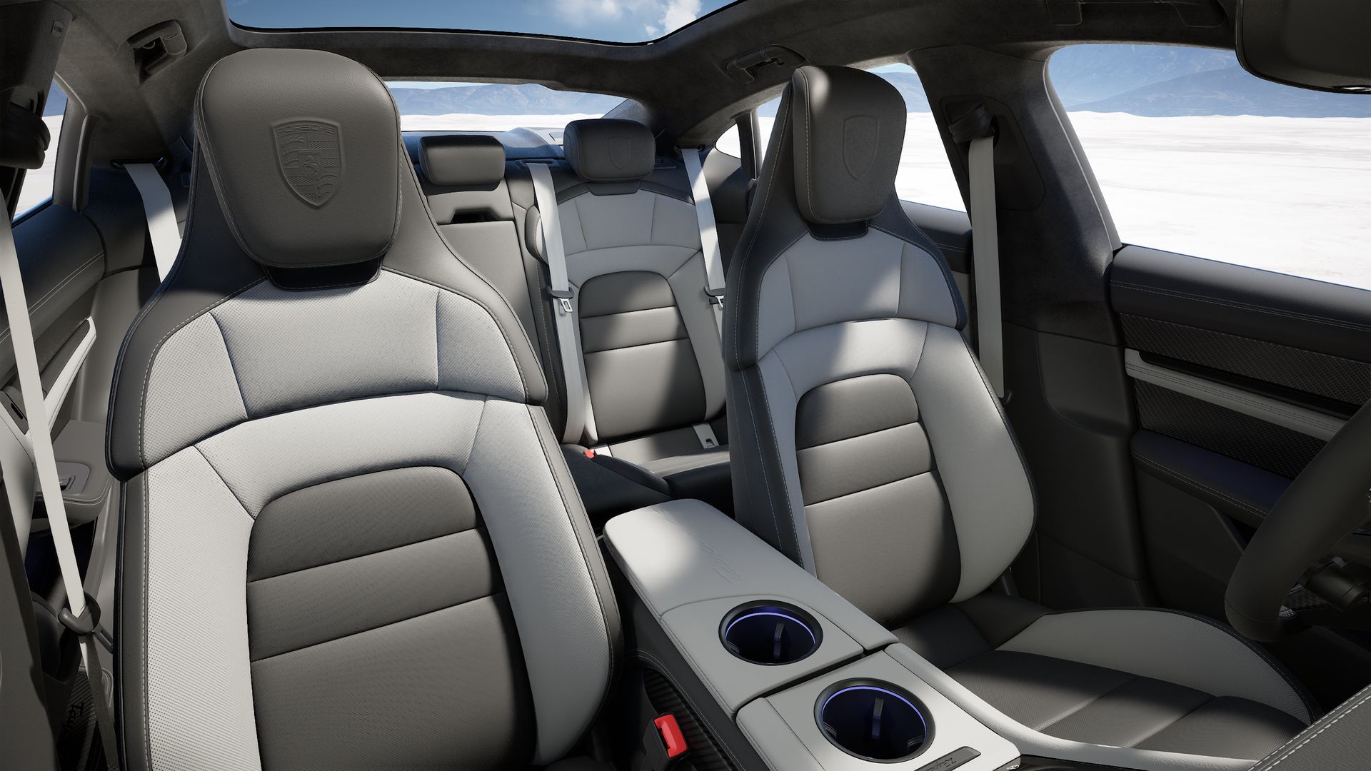 Taycan 4S interior view