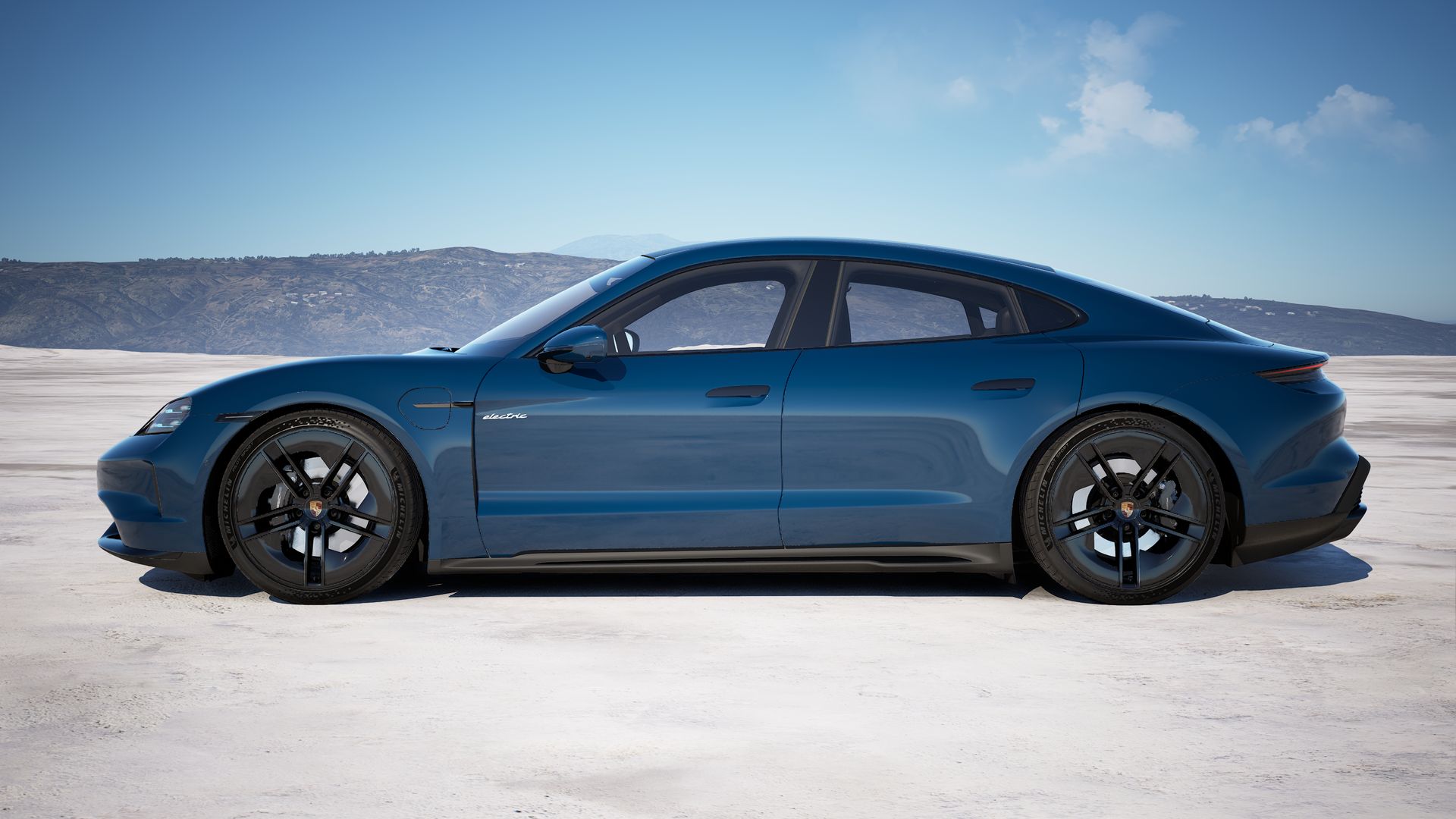 Taycan 4S side view