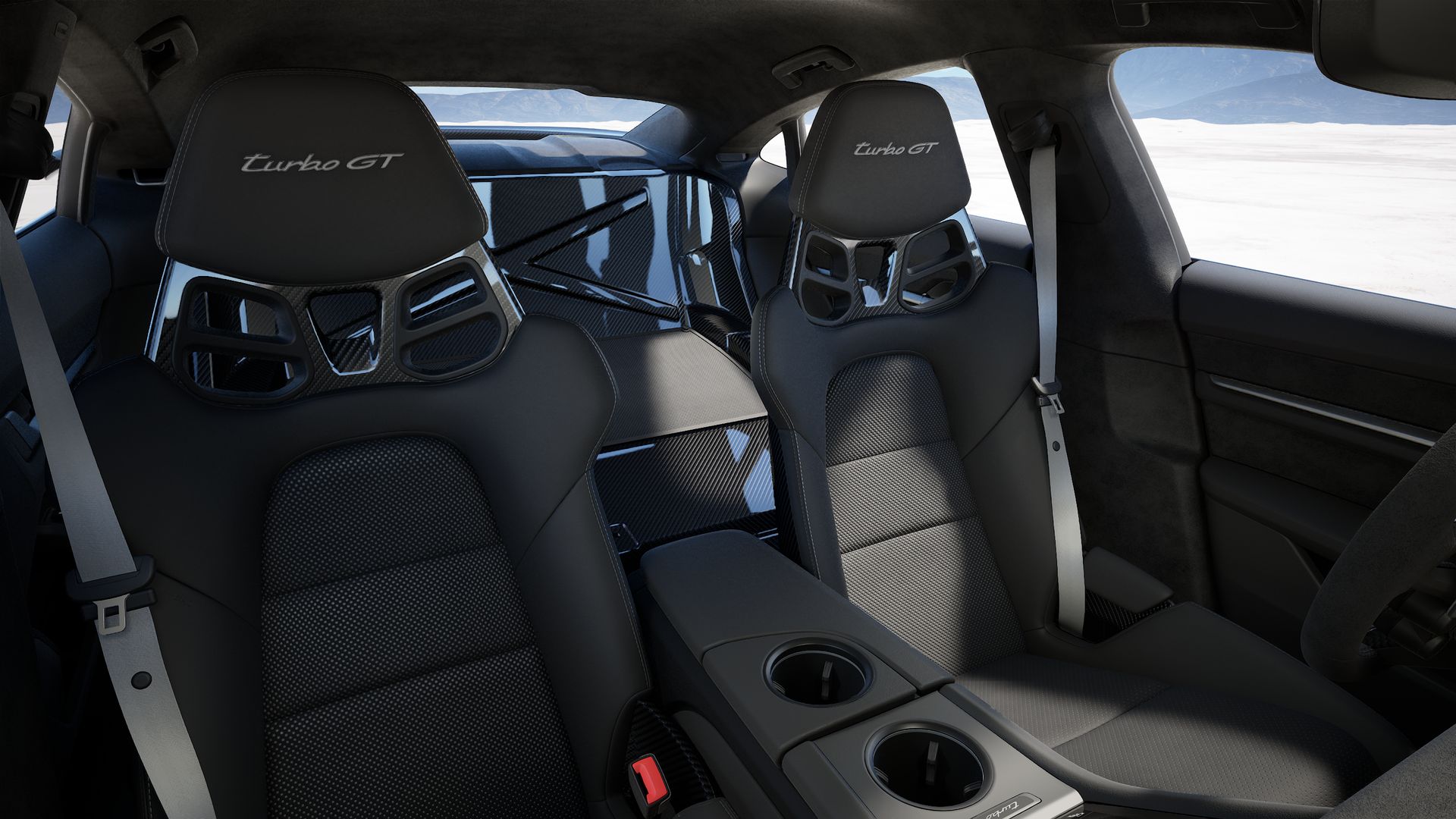 Taycan Turbo GT with Weissach Package interior view
