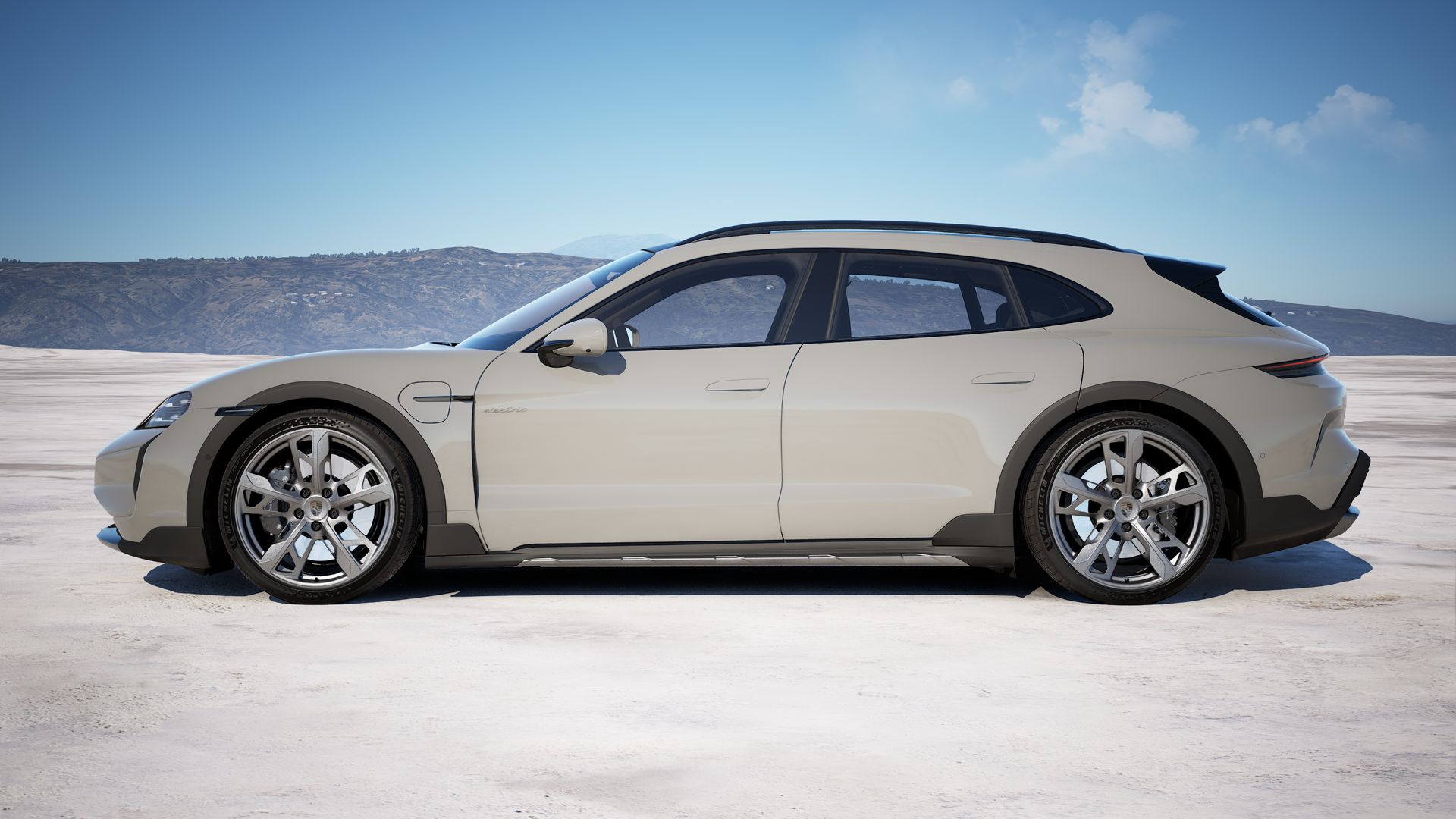 Taycan Turbo Cross Turismo side view