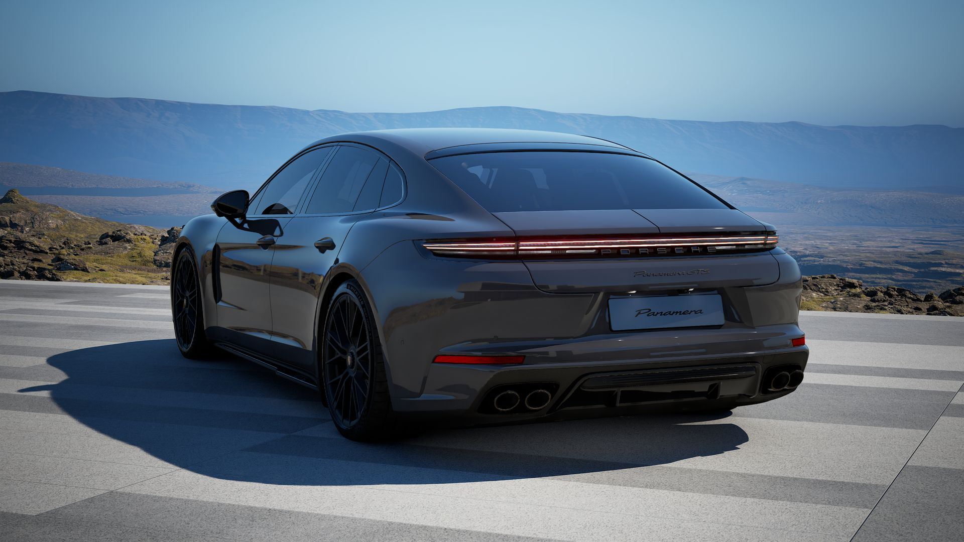 Panamera GTS back view