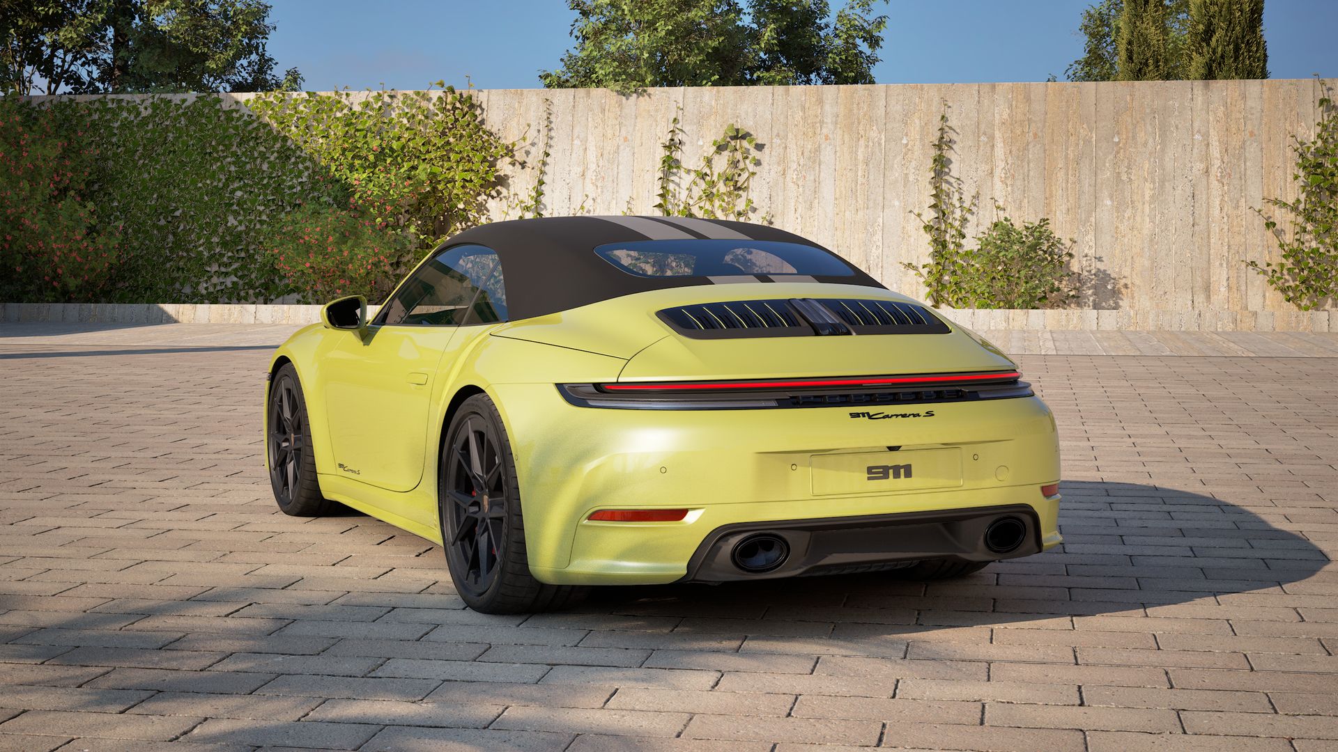 911 Carrera S Cabriolet back view