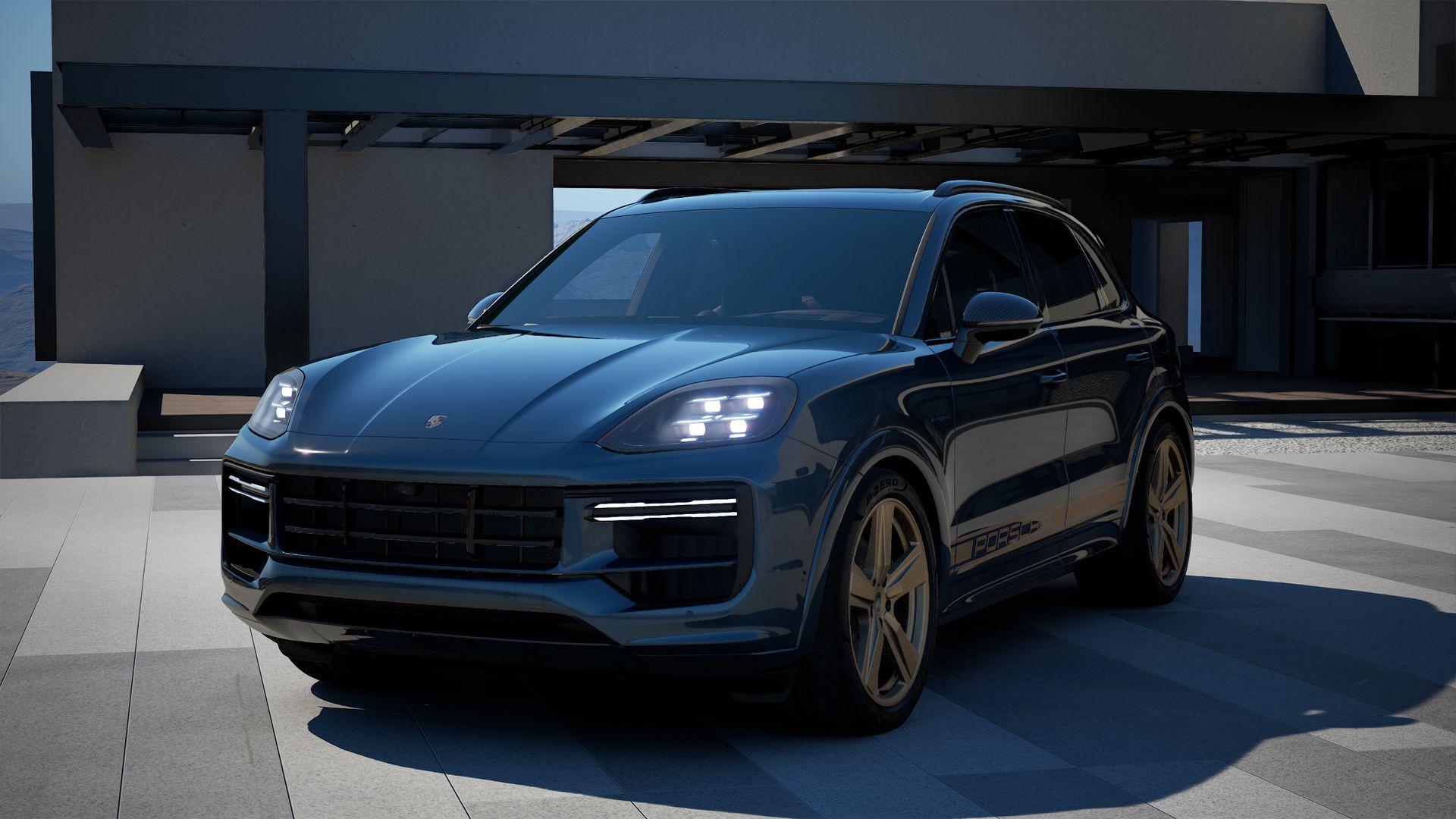 Cayenne Turbo E-Hybrid front view