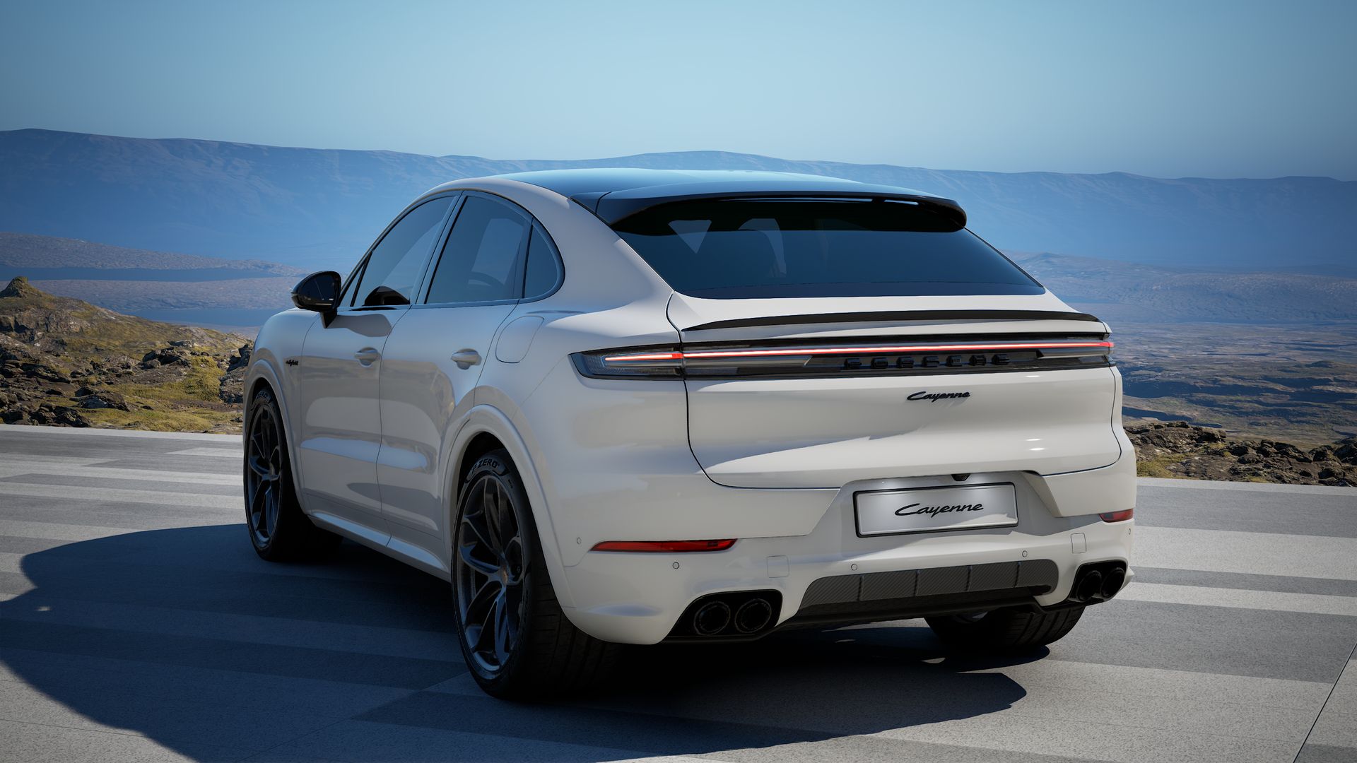 Cayenne E-Hybrid Coupé back view