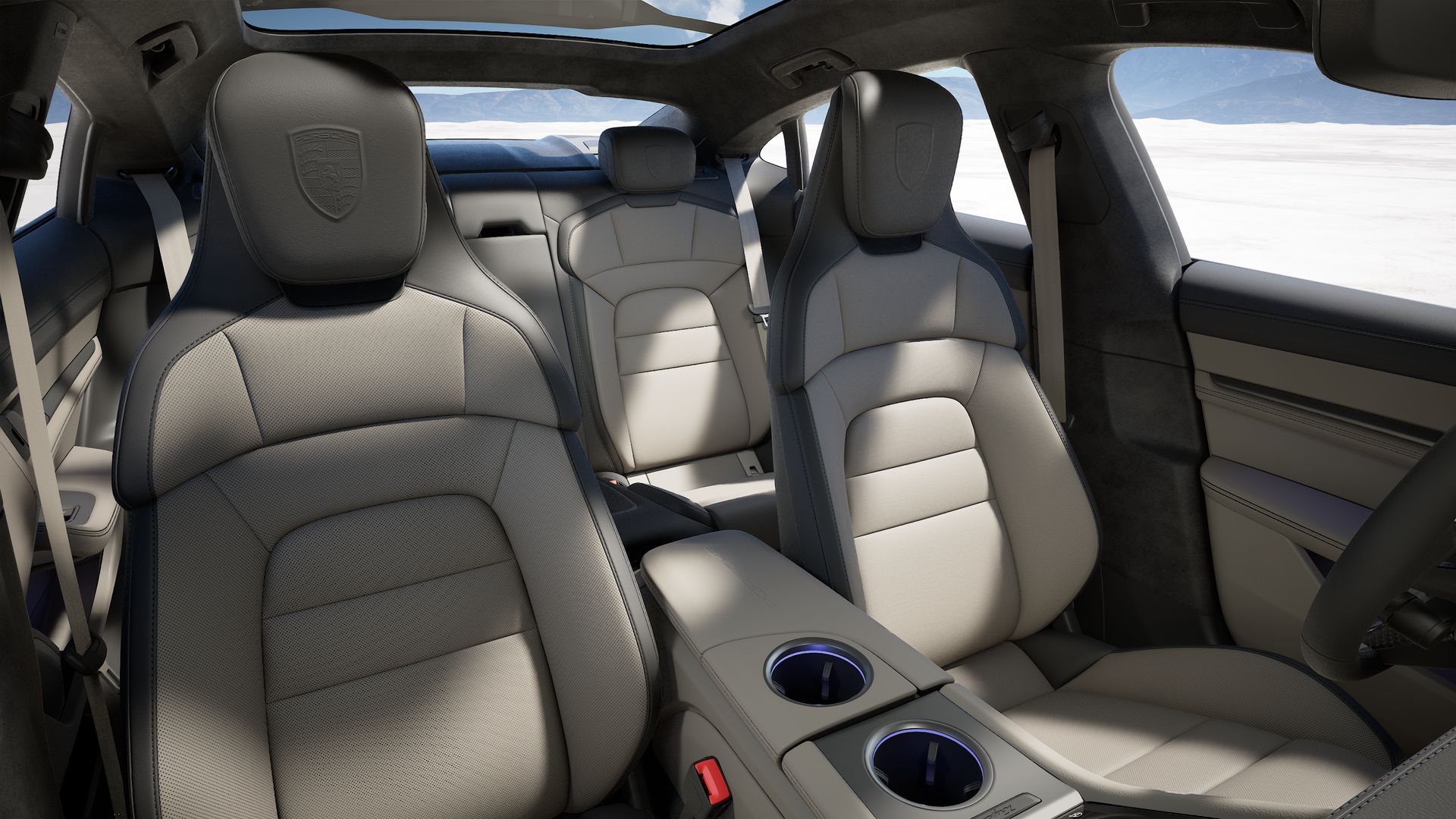 Taycan Turbo interior view