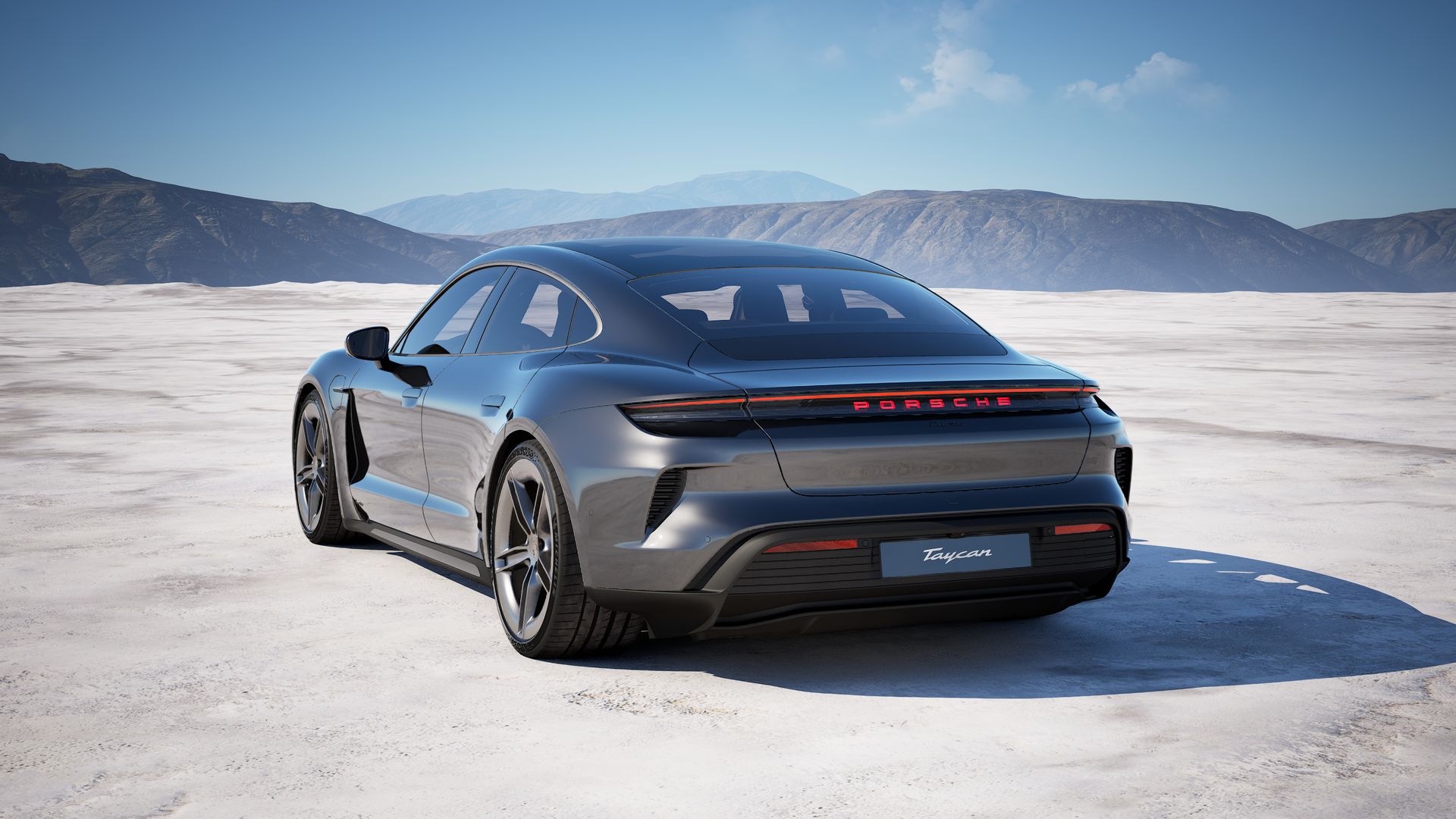Taycan Turbo back view