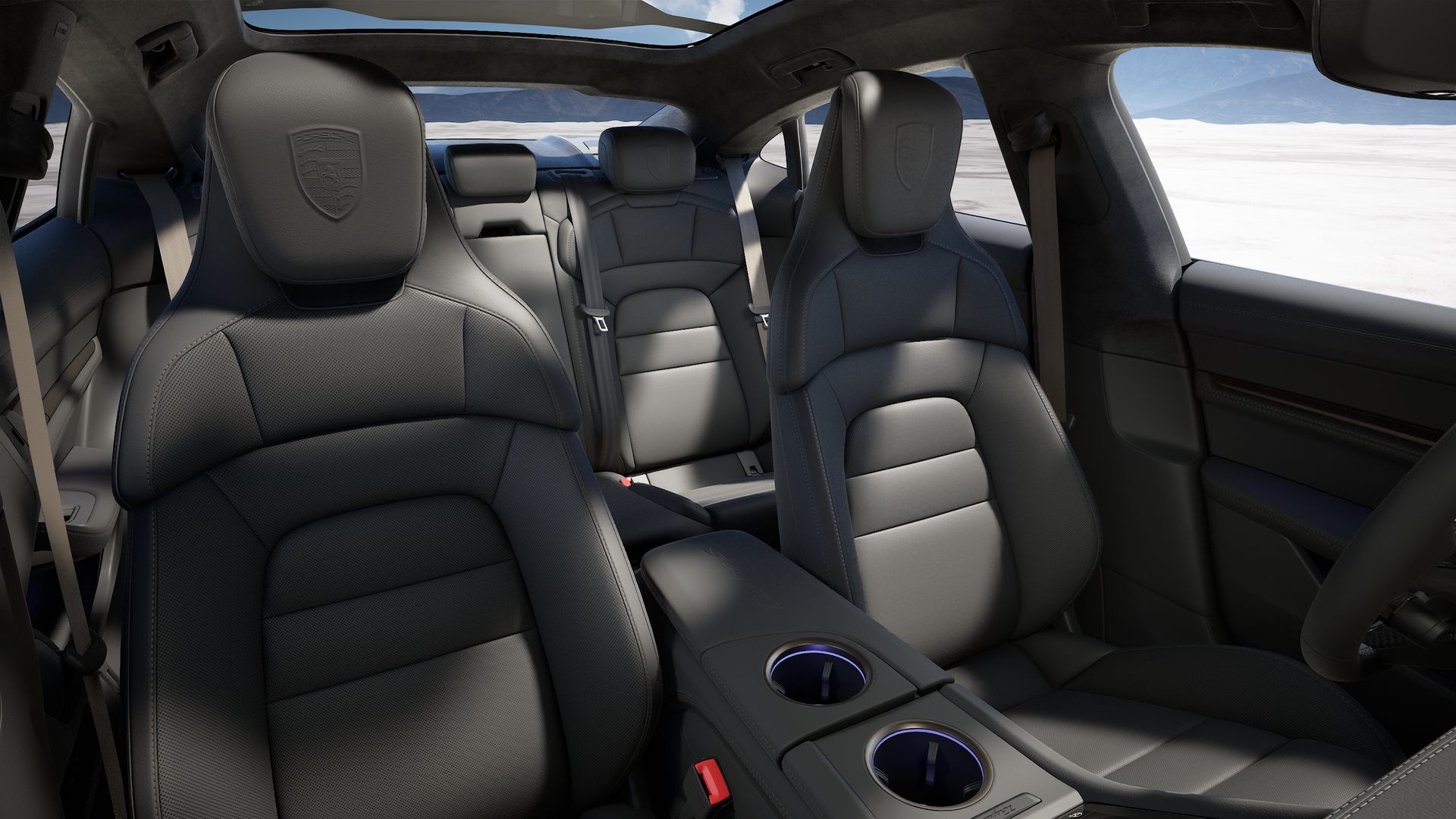 Taycan Turbo S interior view
