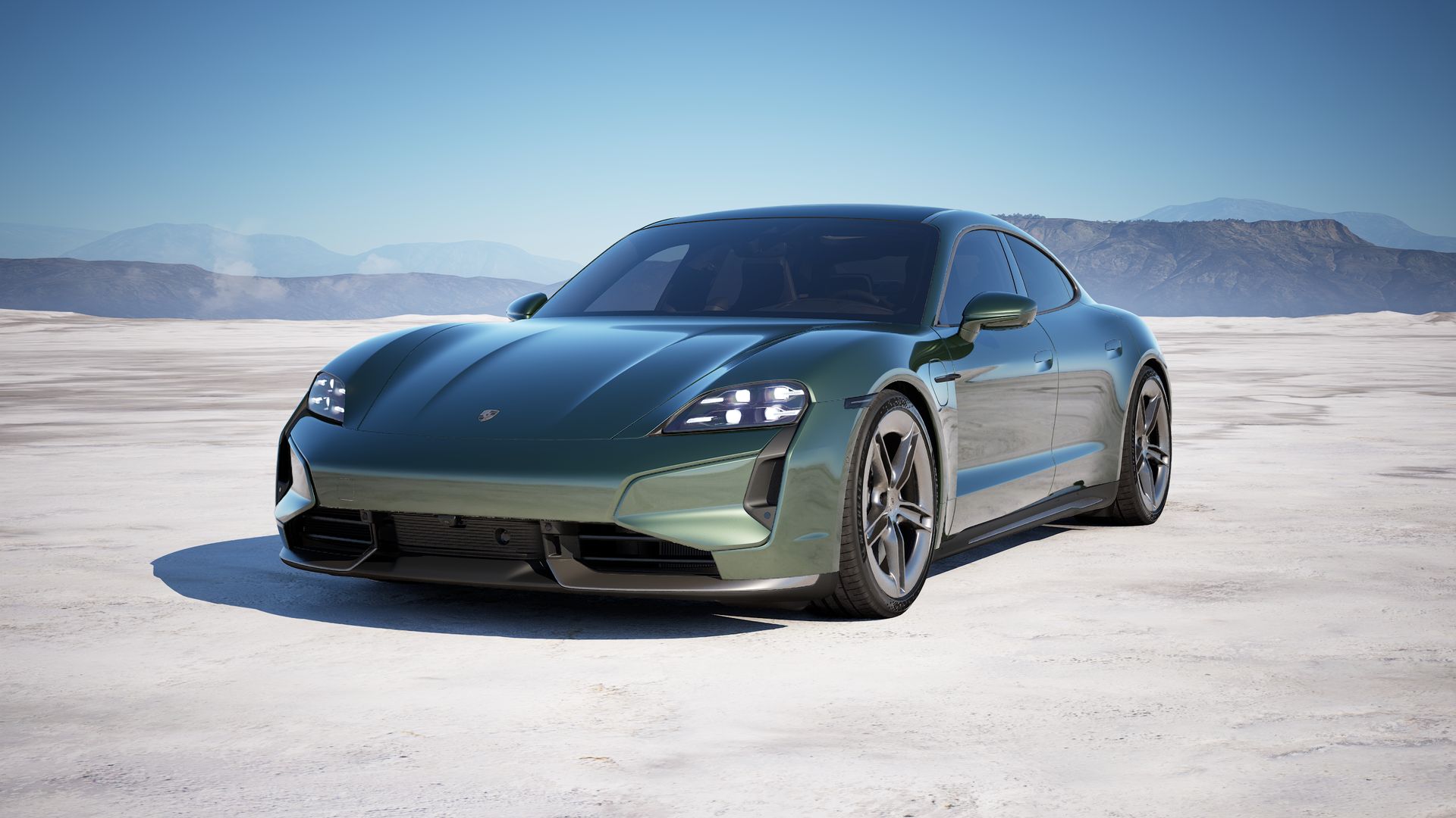 Taycan Turbo S front view