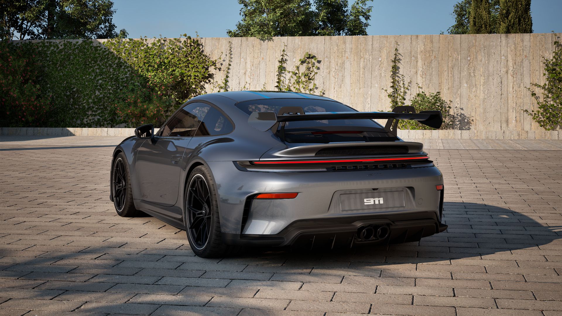 911 GT3 vue arrière