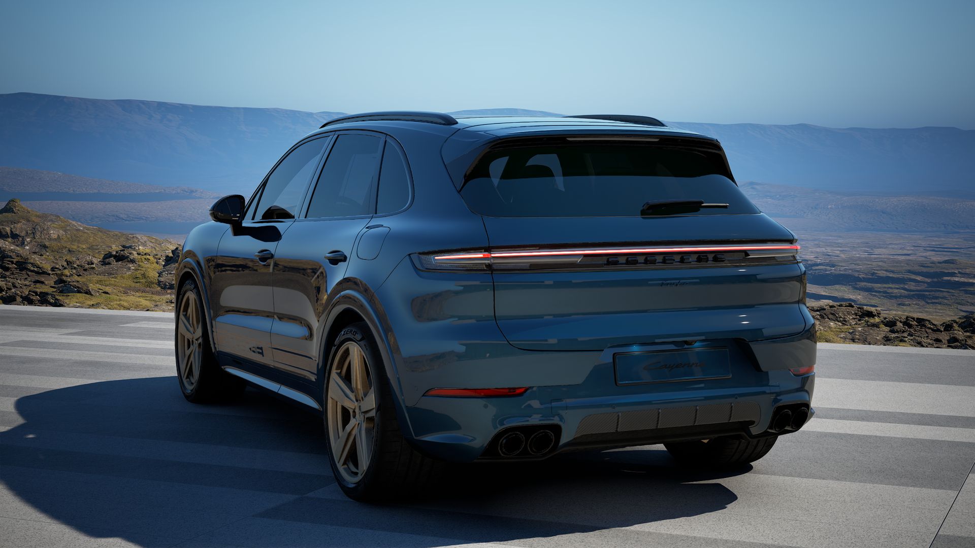 Cayenne Turbo E-Hybrid vue arrière