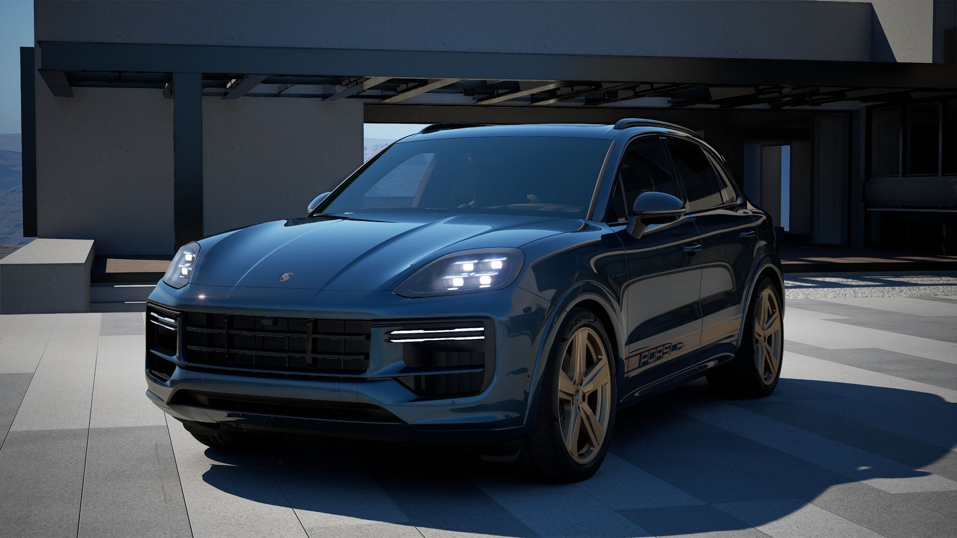 Cayenne Turbo E-Hybrid vue de face