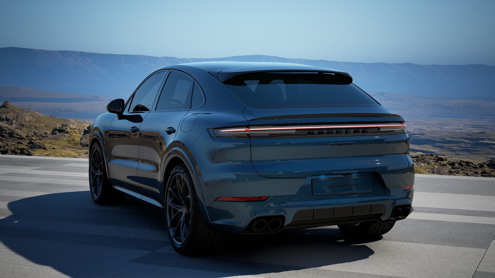 Cayenne E-Hybrid Coupé vue arrière