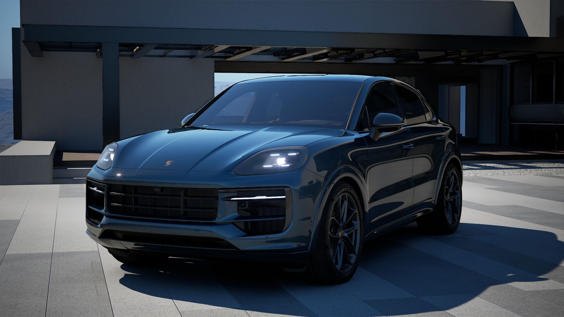 Cayenne E-Hybrid Coupé vue de face