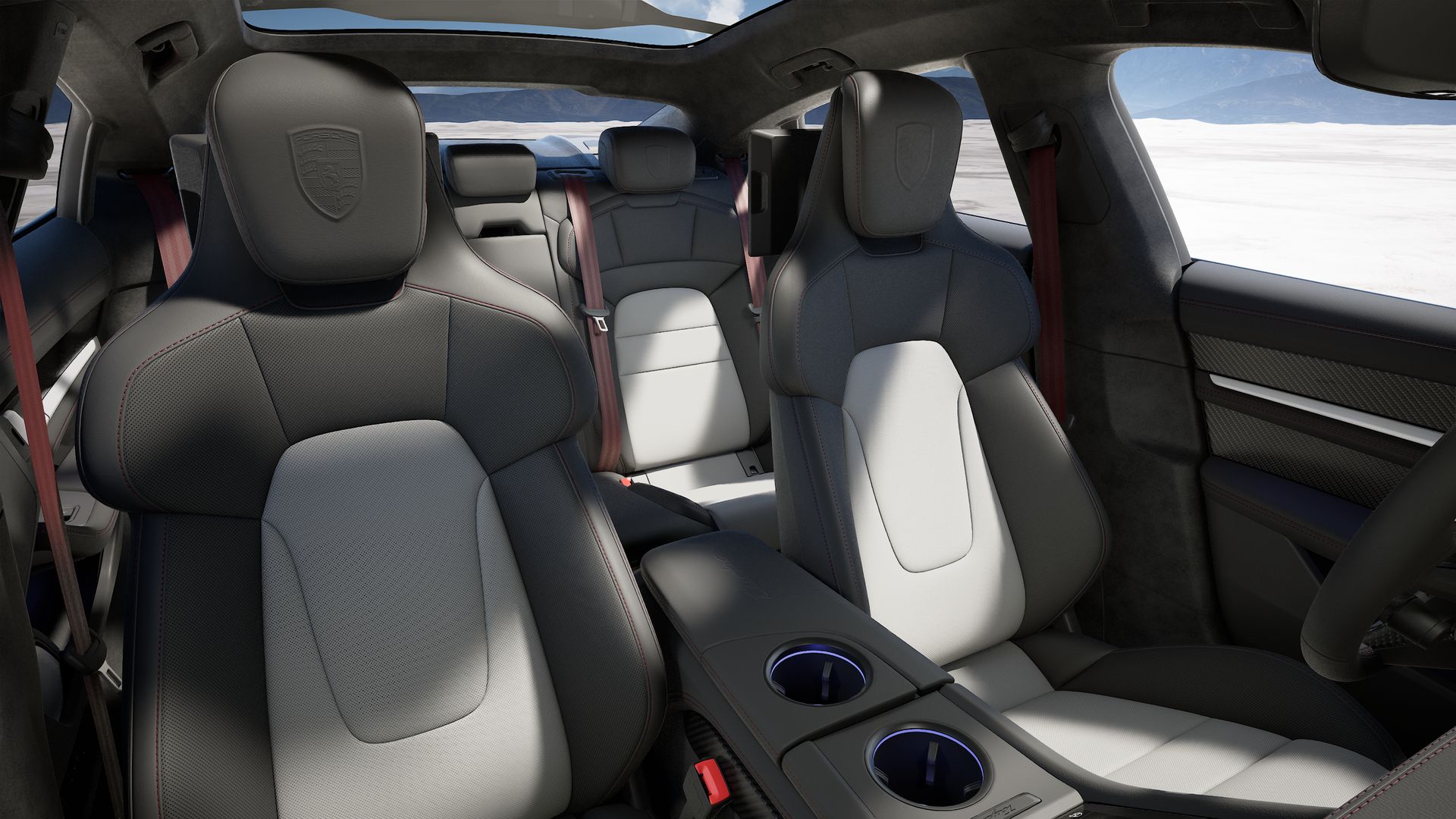 Taycan Turbo vue intérieure