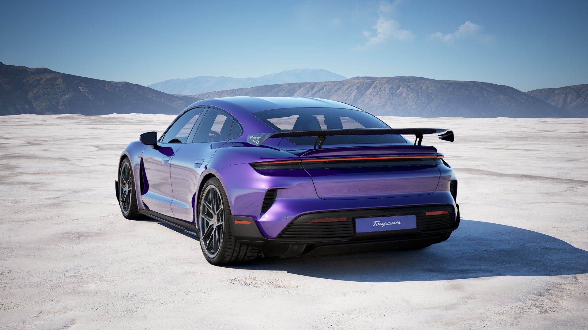 Taycan Turbo GT with Weissach Package vue arrière