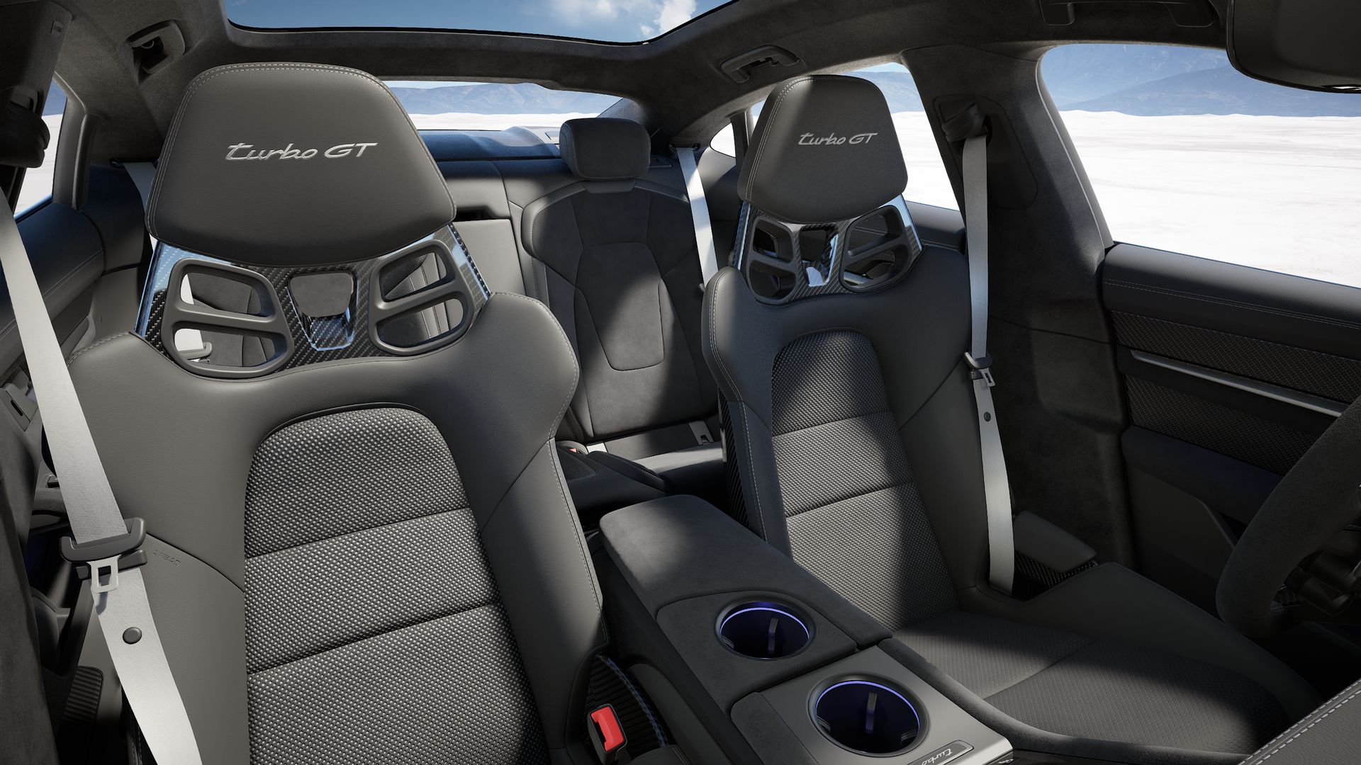 Taycan Turbo GT vue intérieure