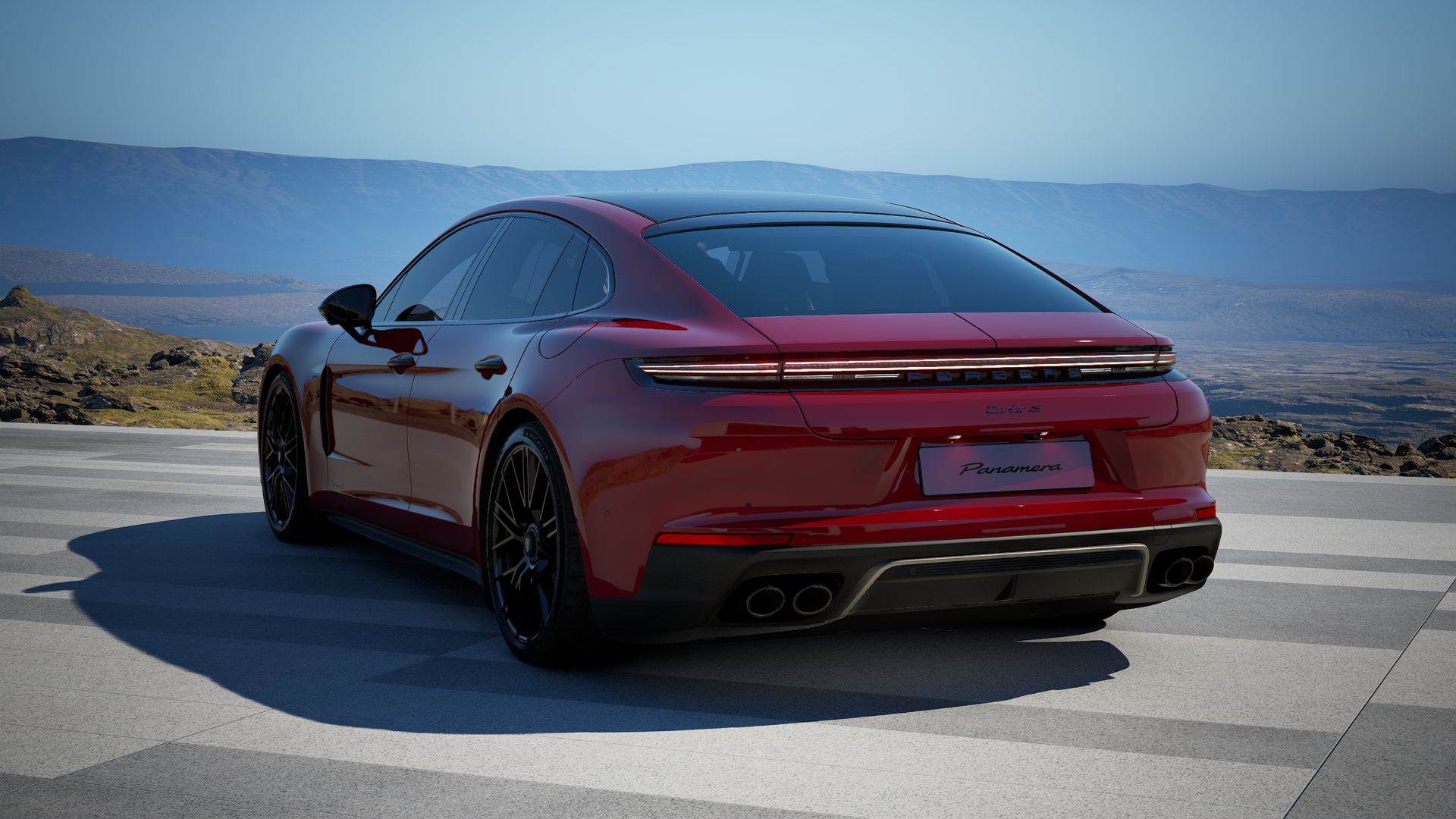 Panamera Turbo S E-Hybrid vue arrière