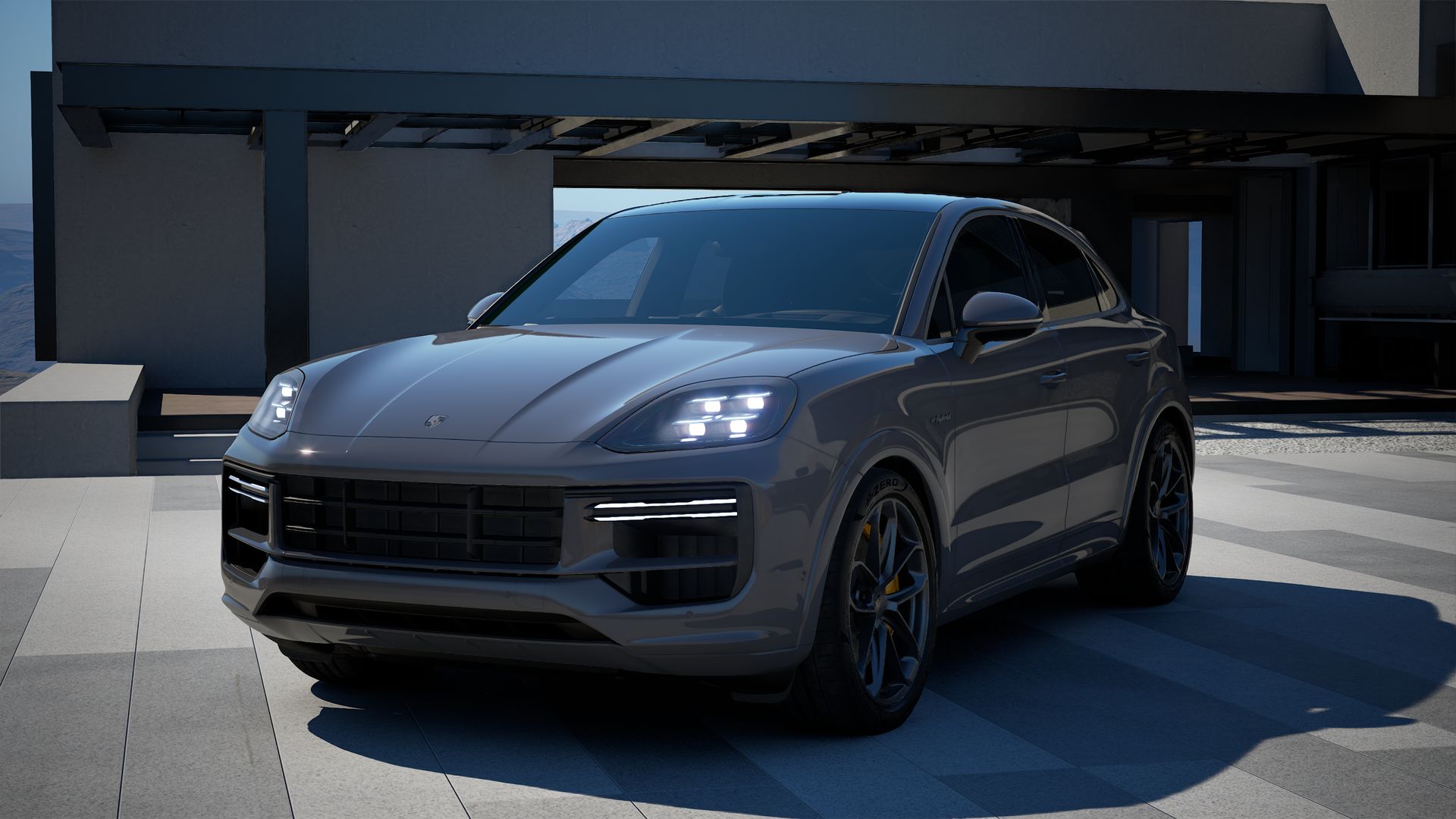Cayenne Turbo E-Hybrid Coupé front view