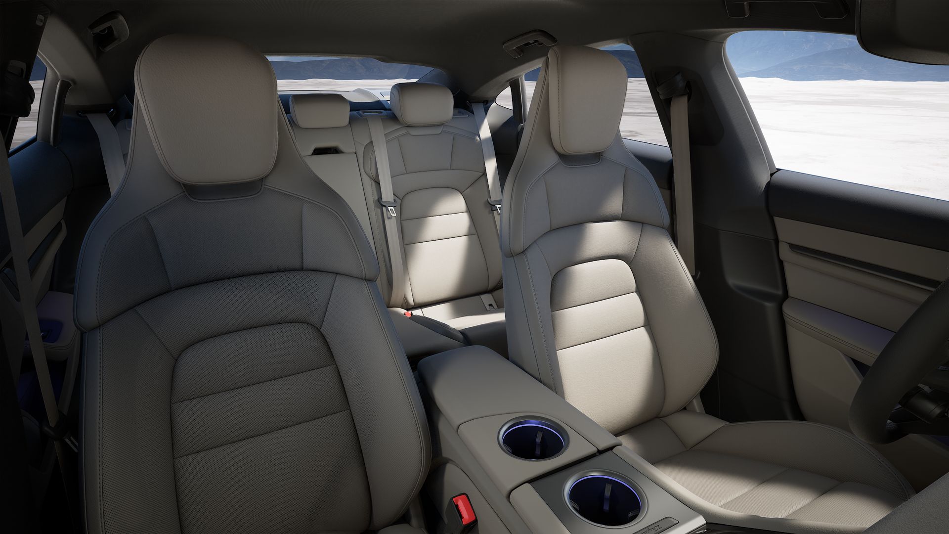 Taycan interior view