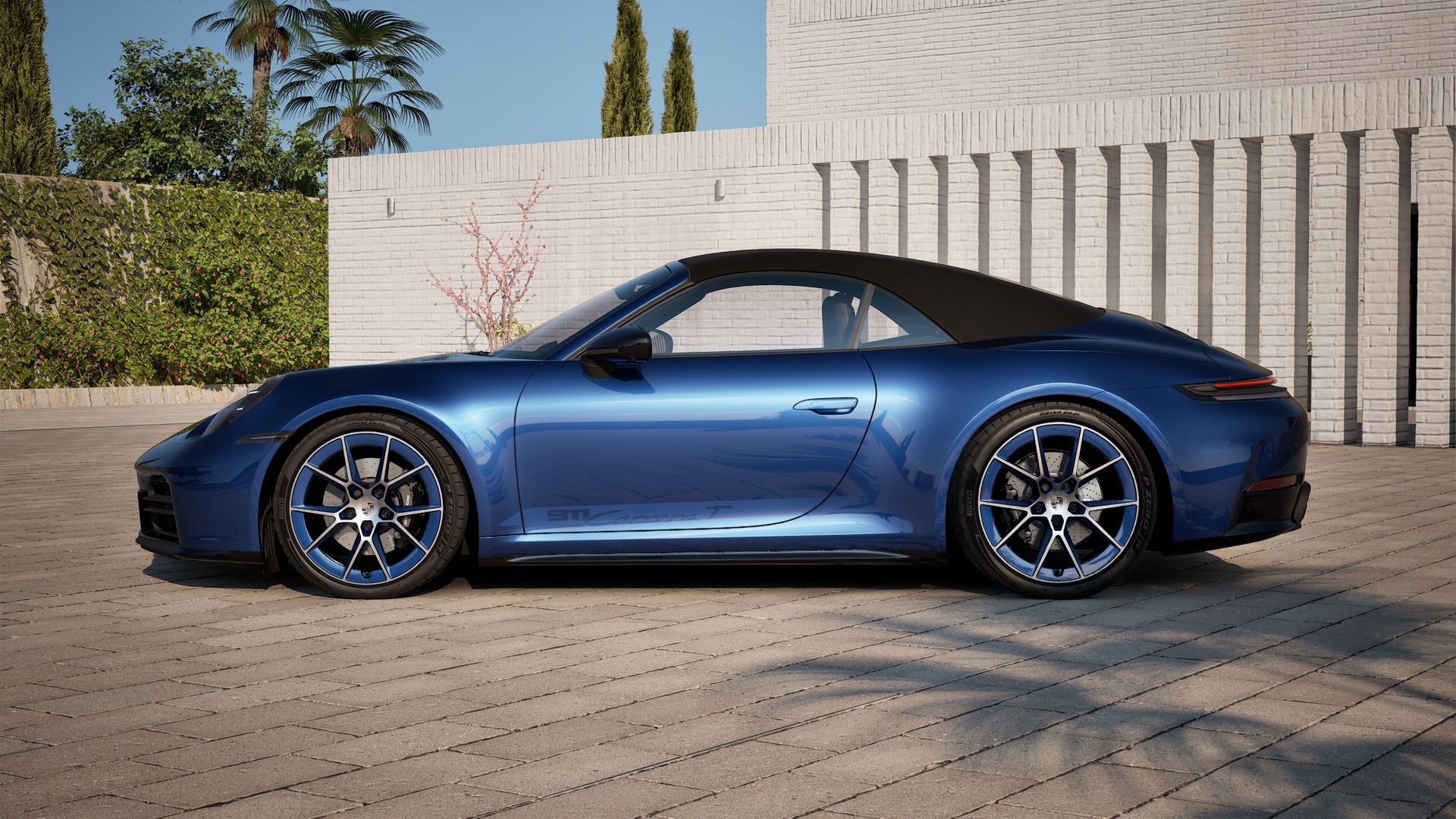 911 Carrera T Cabriolet zijaanzicht