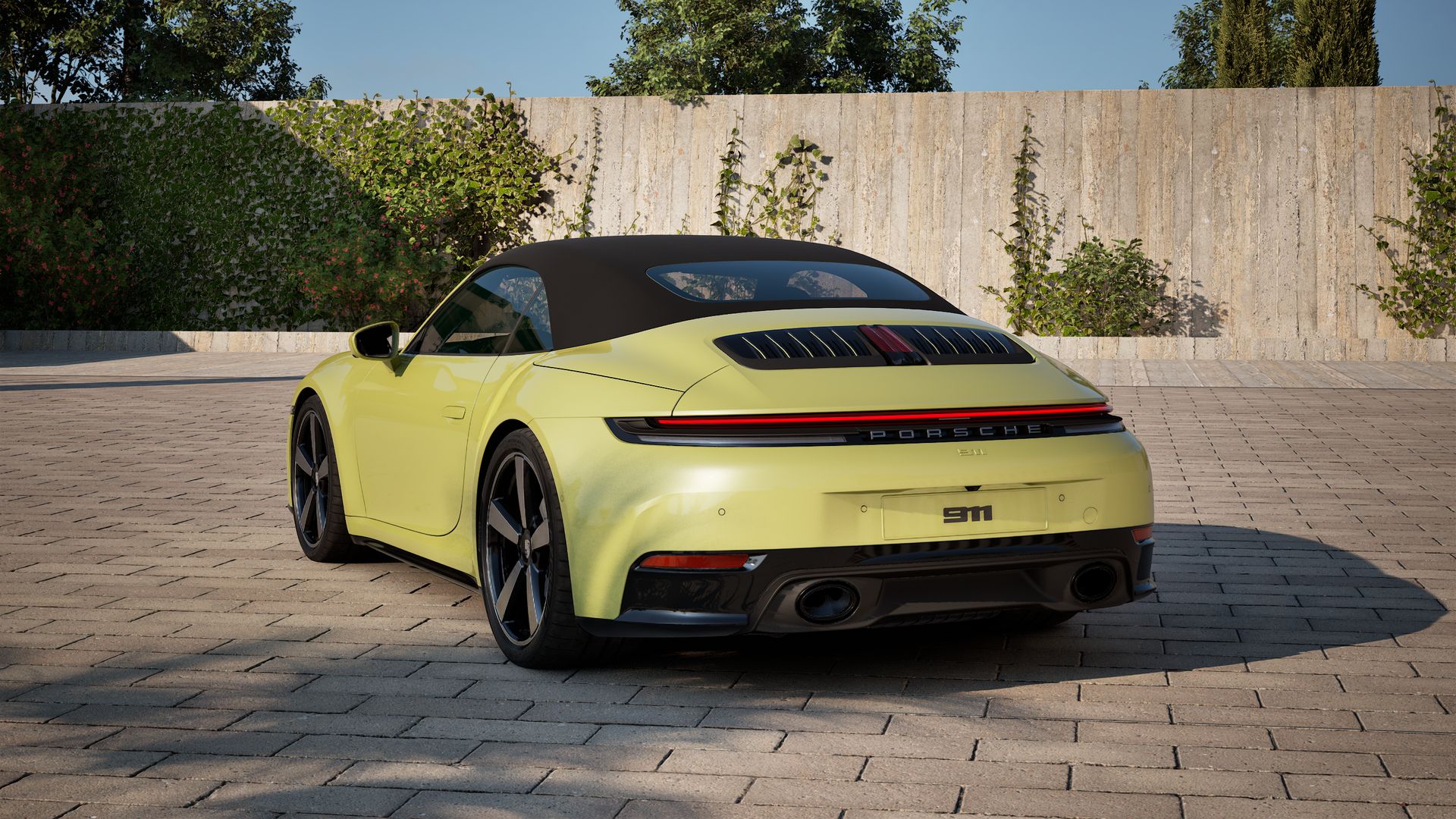911 Carrera Cabriolet achteraanzicht