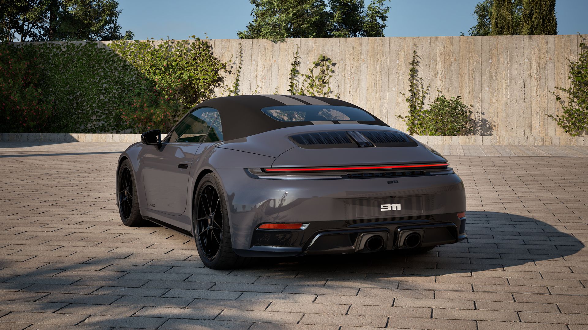 911 Carrera 4 GTS Cabriolet achteraanzicht