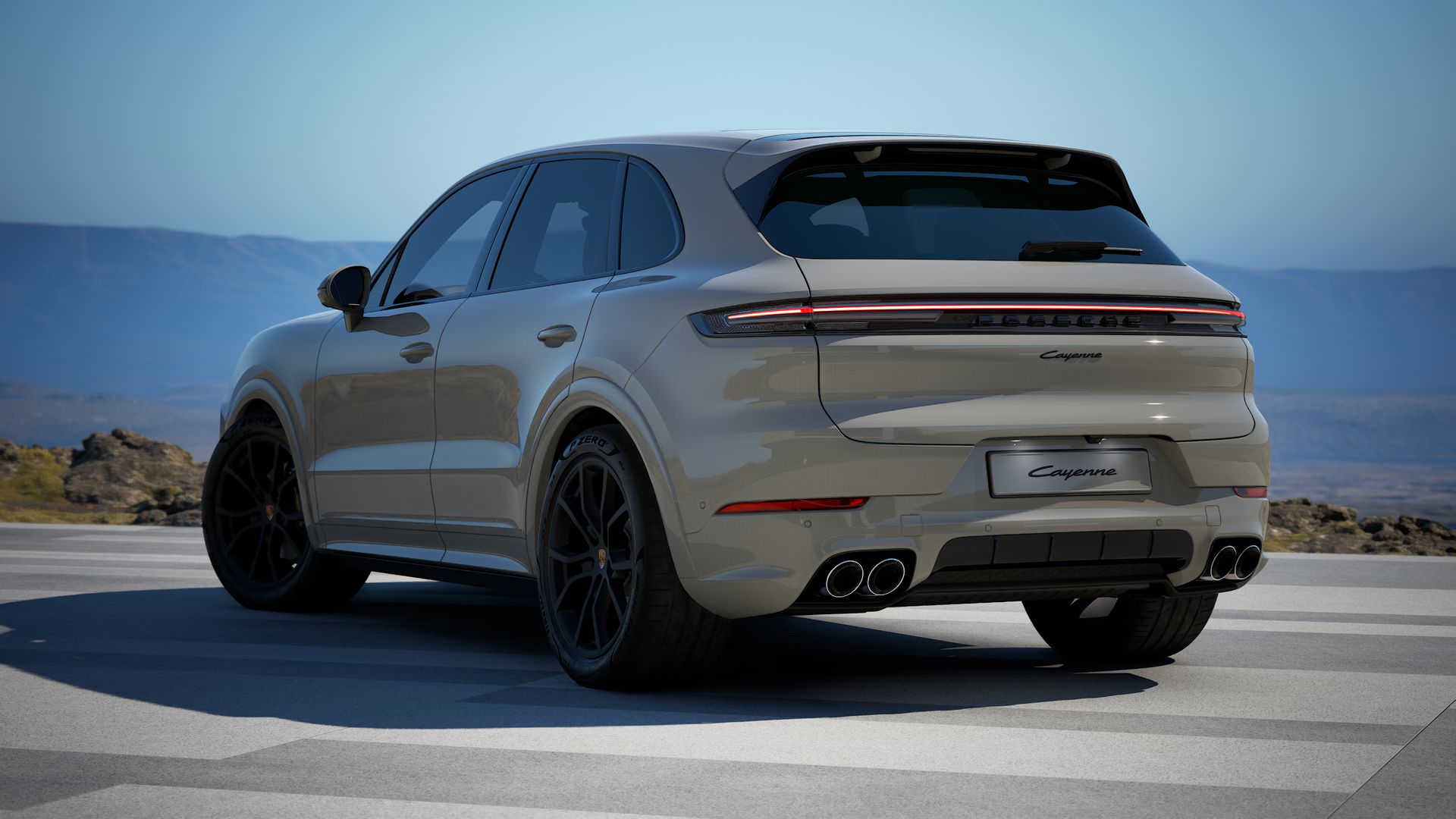 Cayenne achteraanzicht