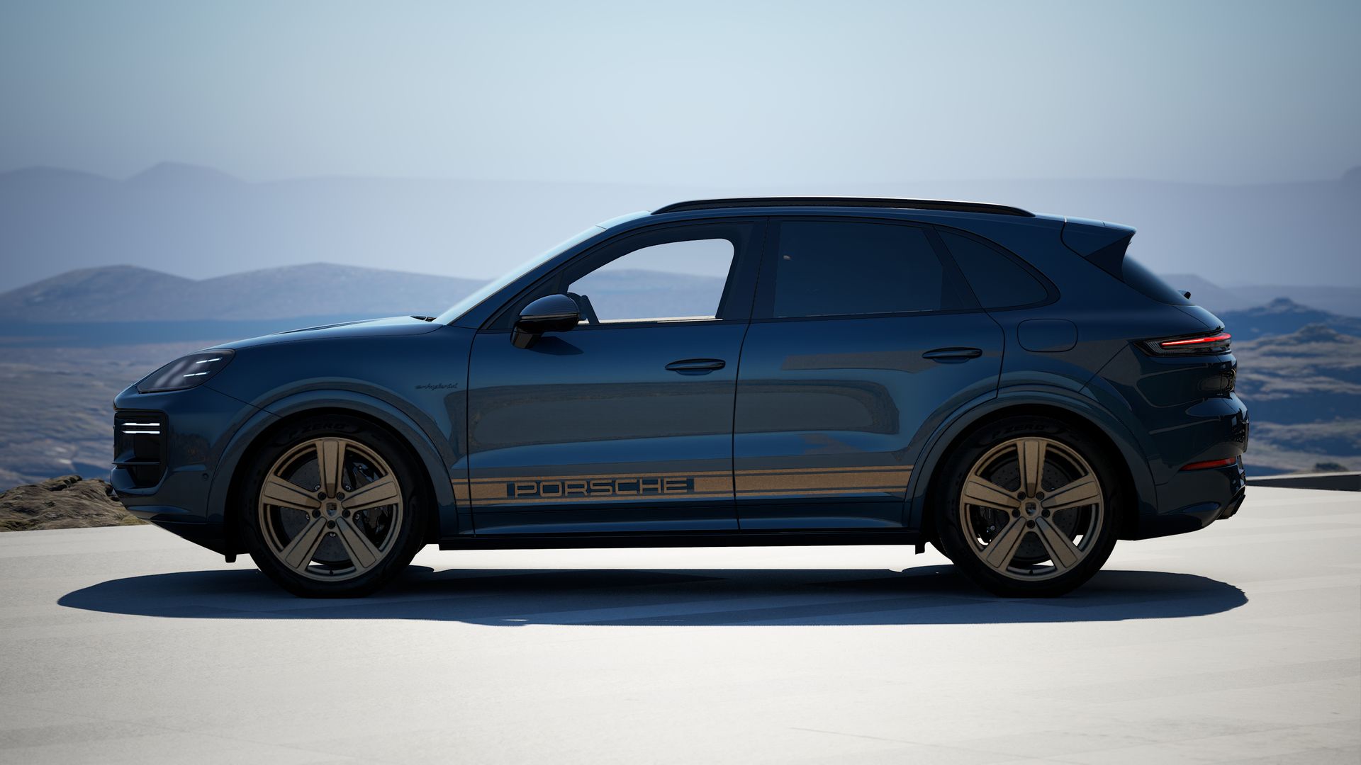 Cayenne Turbo E-Hybrid zijaanzicht
