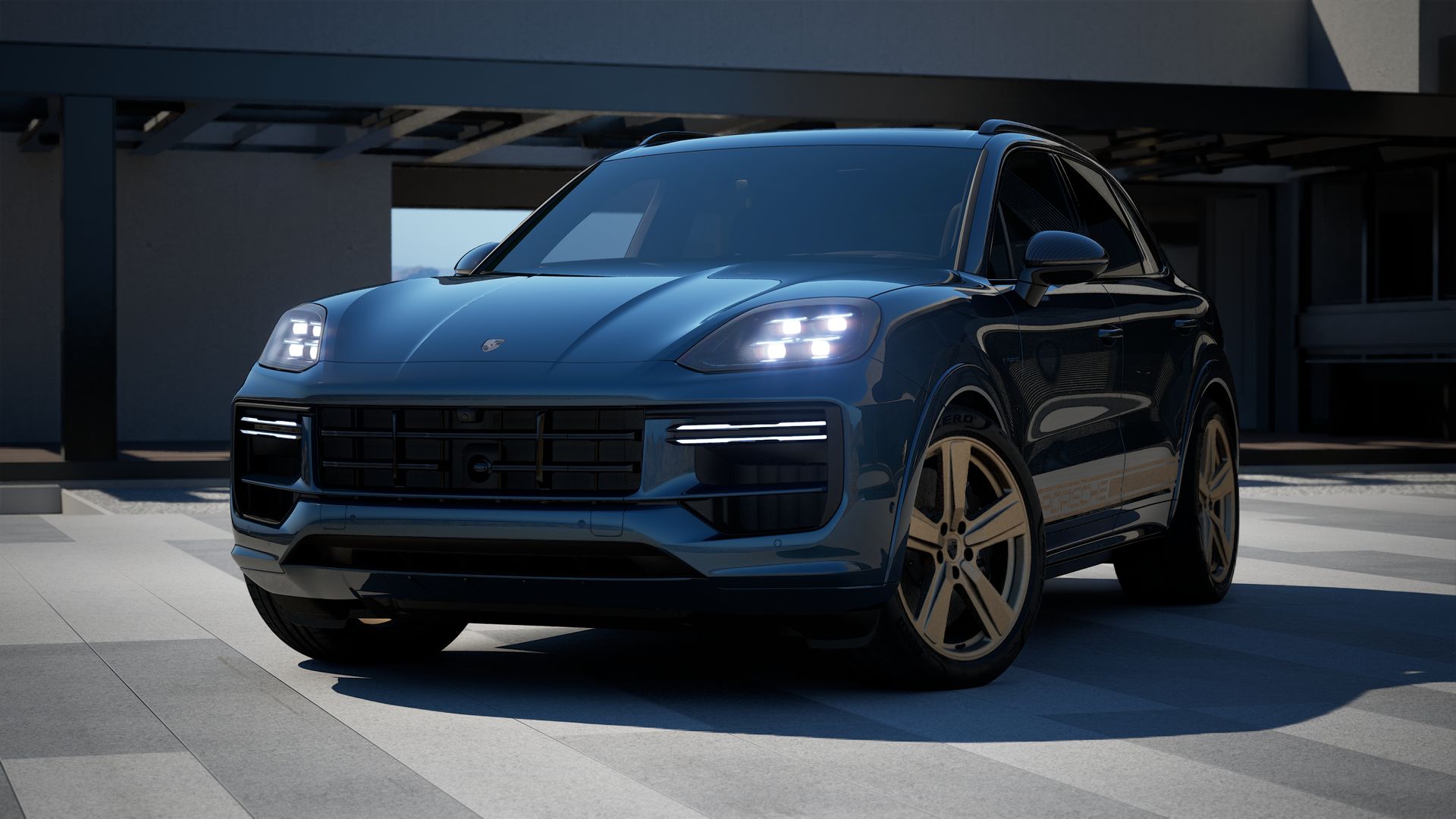 Cayenne Turbo E-Hybrid vooraanzicht