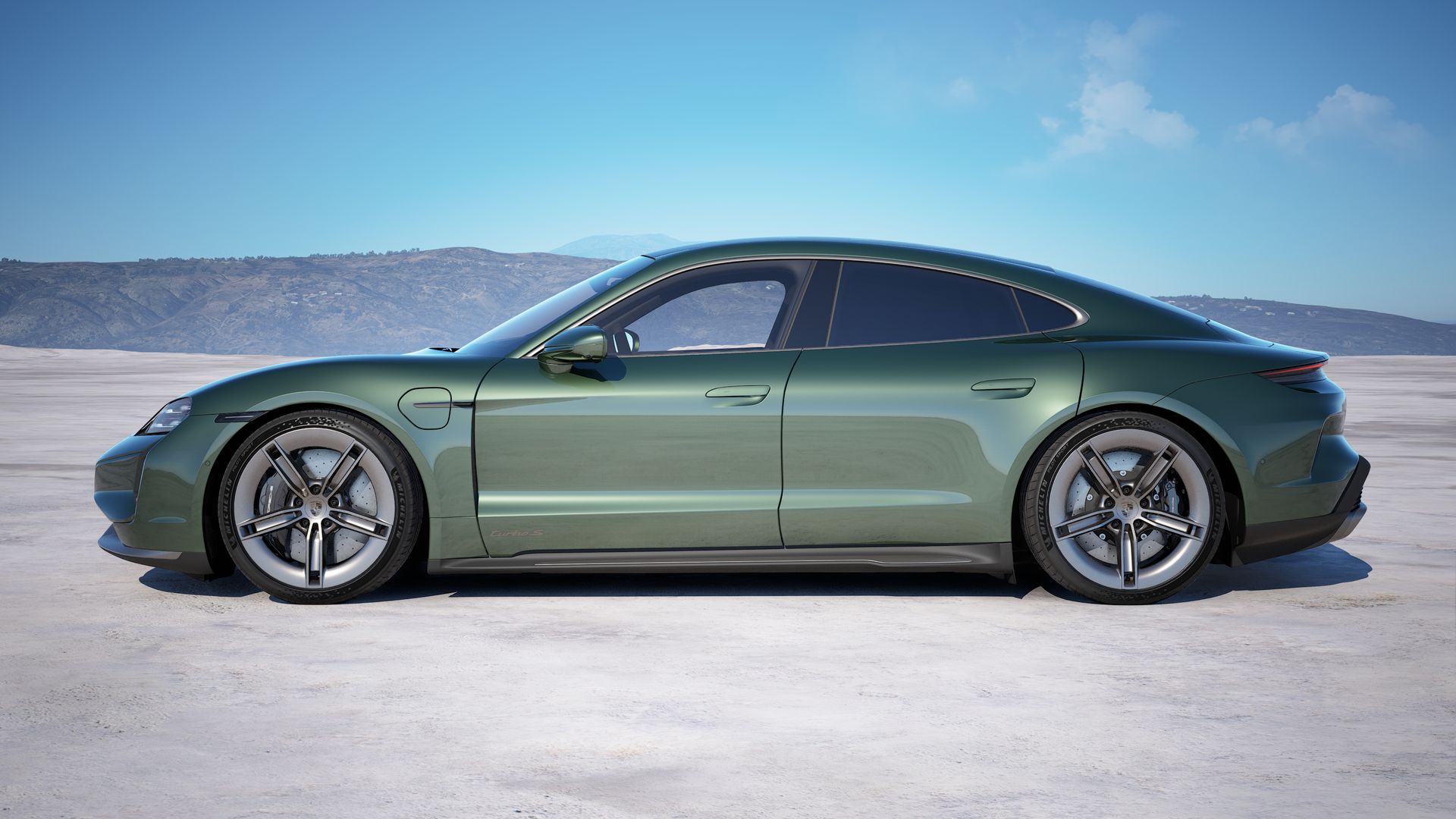 Taycan Turbo S zijaanzicht