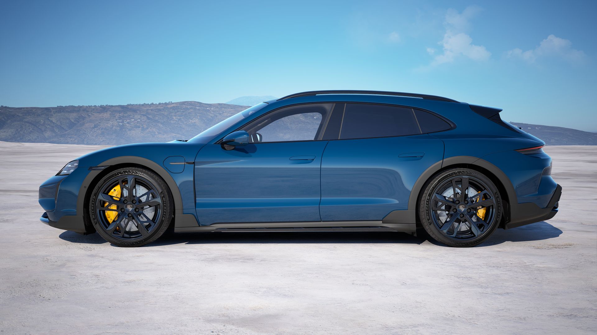 Taycan Turbo S Cross Turismo zijaanzicht