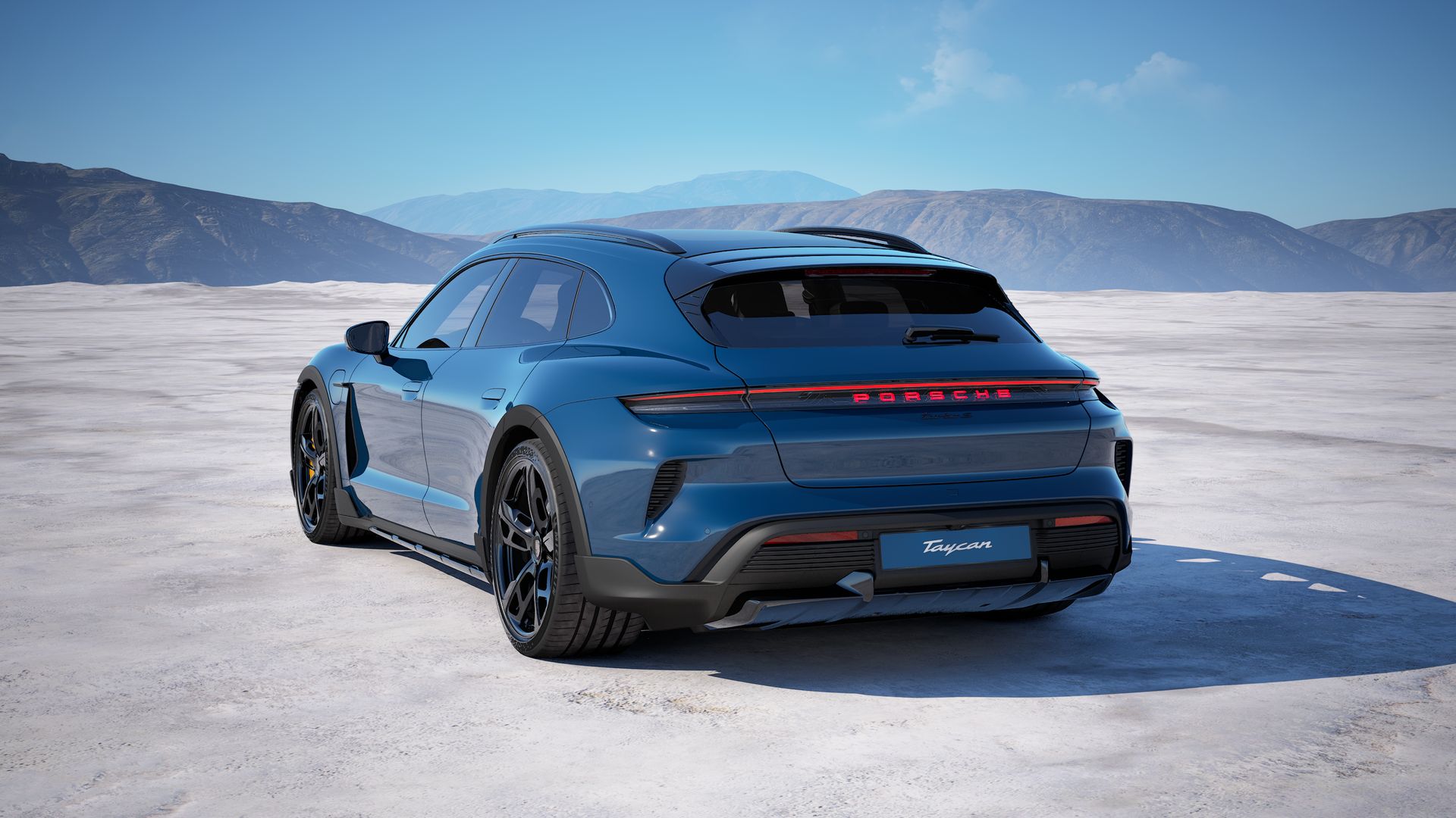Taycan Turbo S Cross Turismo achteraanzicht