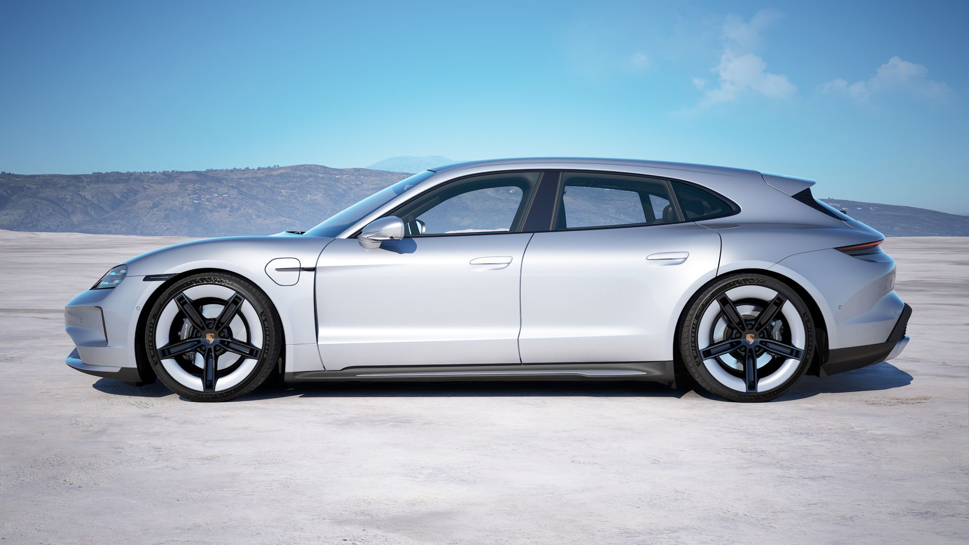 Taycan Sport Turismo zijaanzicht