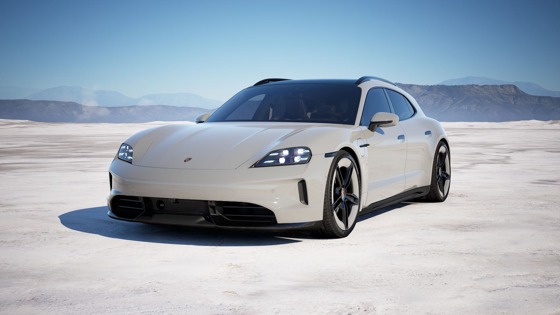 Taycan GTS Sport Turismo vooraanzicht