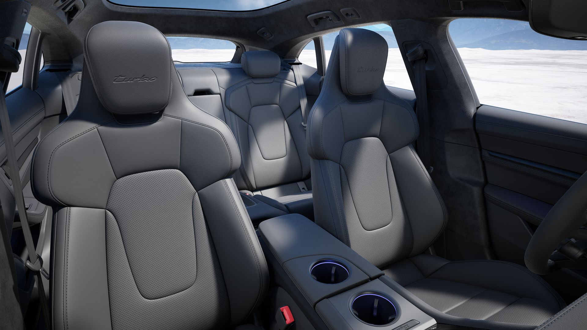 Taycan Turbo Sport Turismo binnenaanzicht