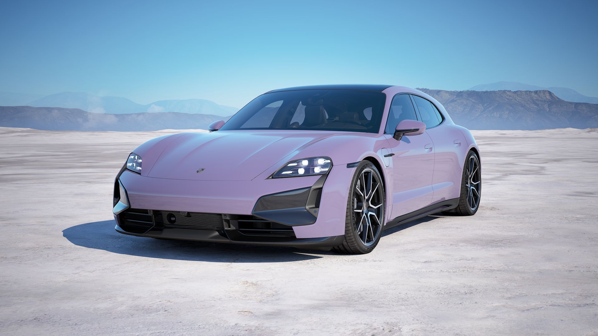 Taycan Turbo Sport Turismo vooraanzicht