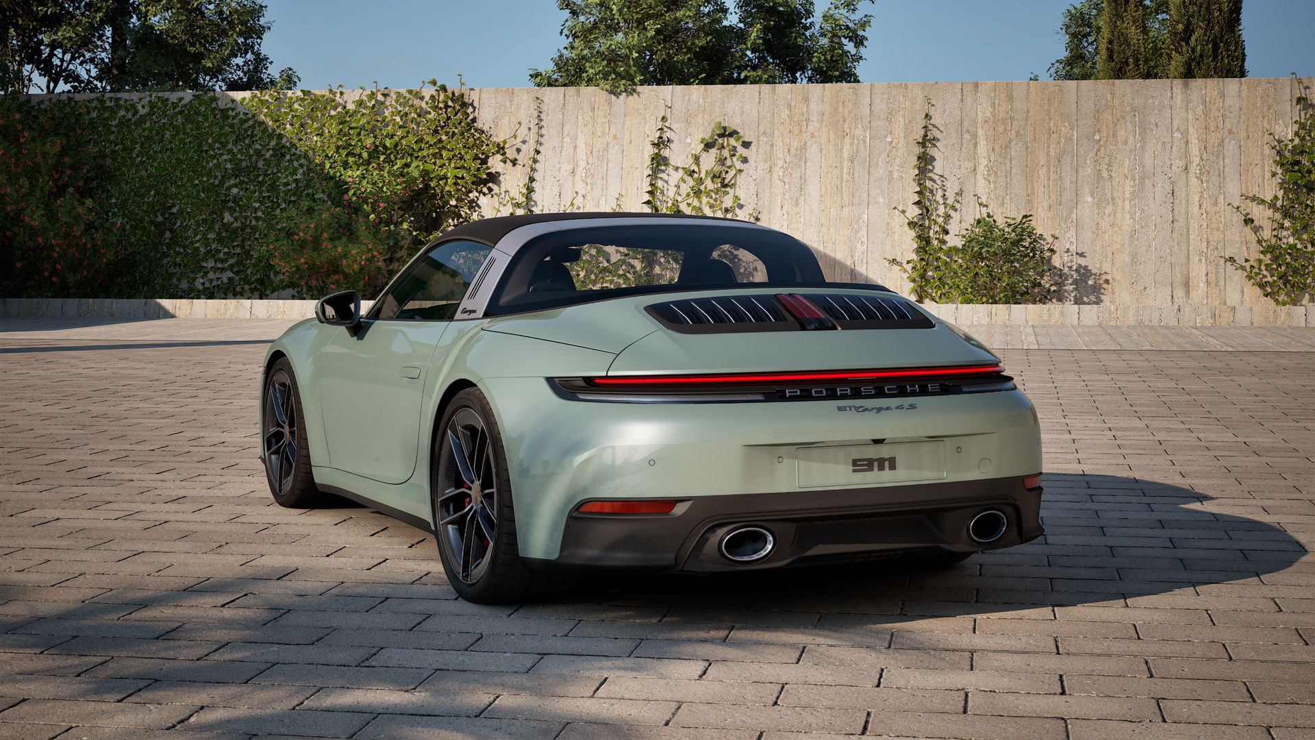 911 Targa 4S vista posterior 