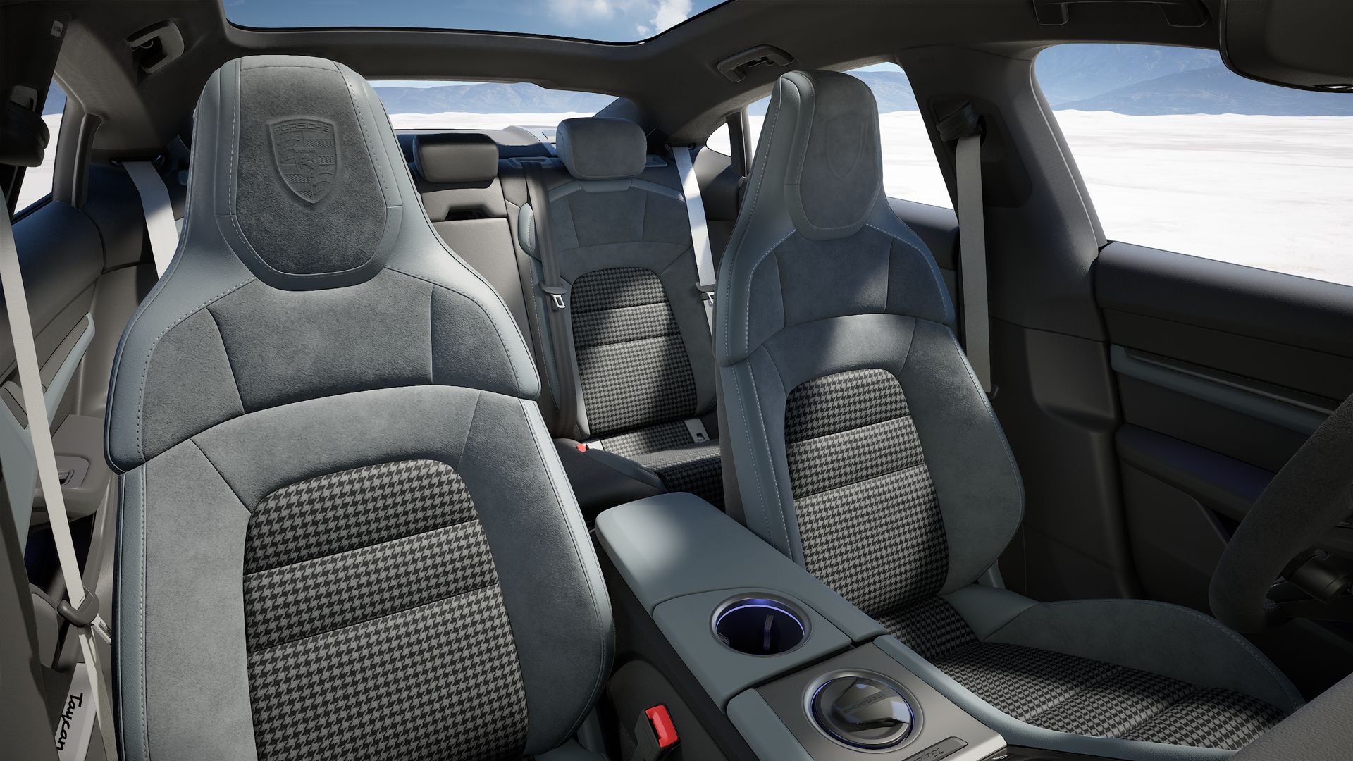Taycan 4 vista interior
