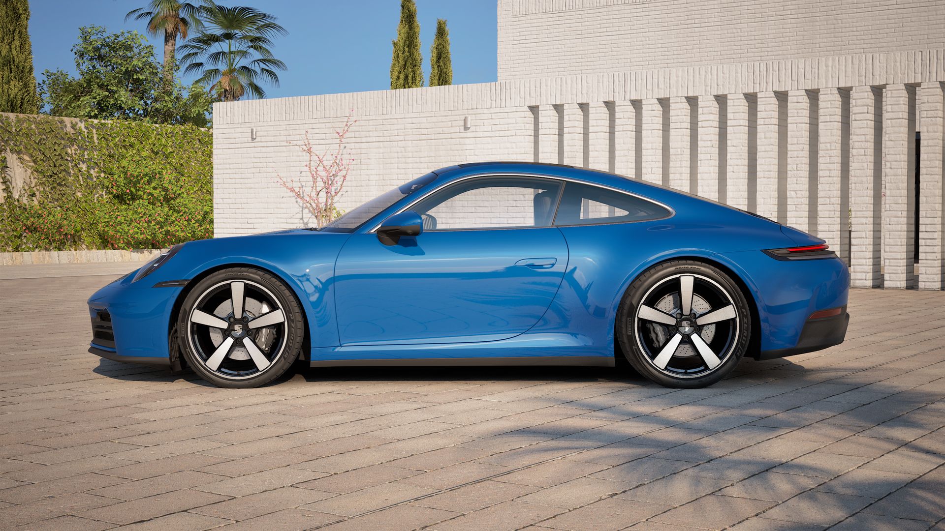 911 Carrera vista lateral.
