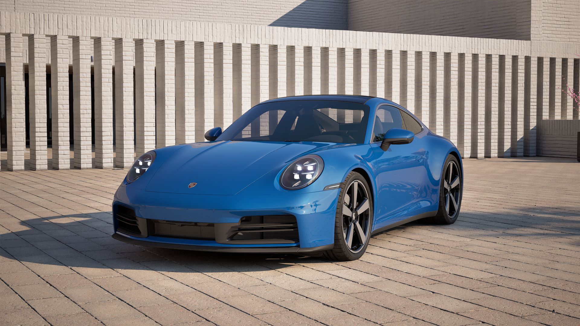 911 Carrera vista frontal.