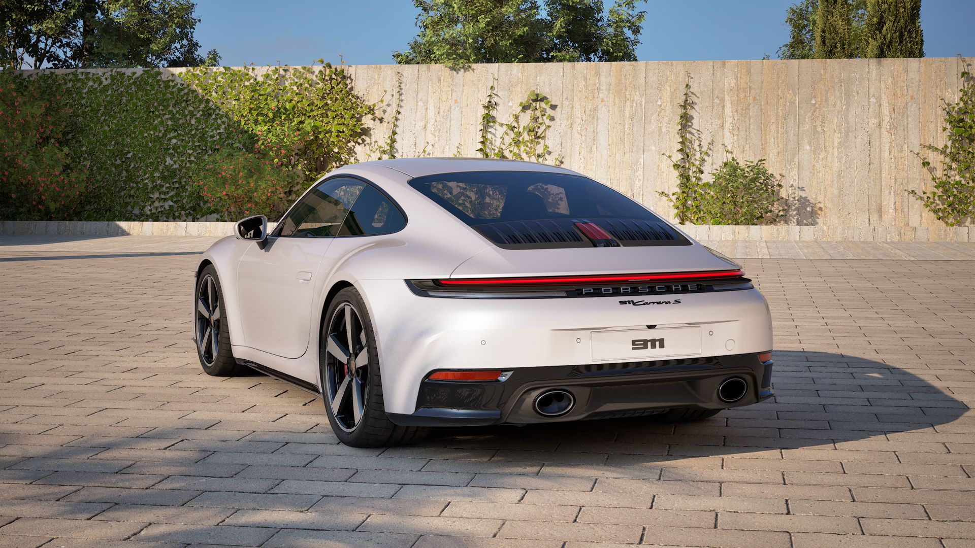 911 Carrera S vista posterior.