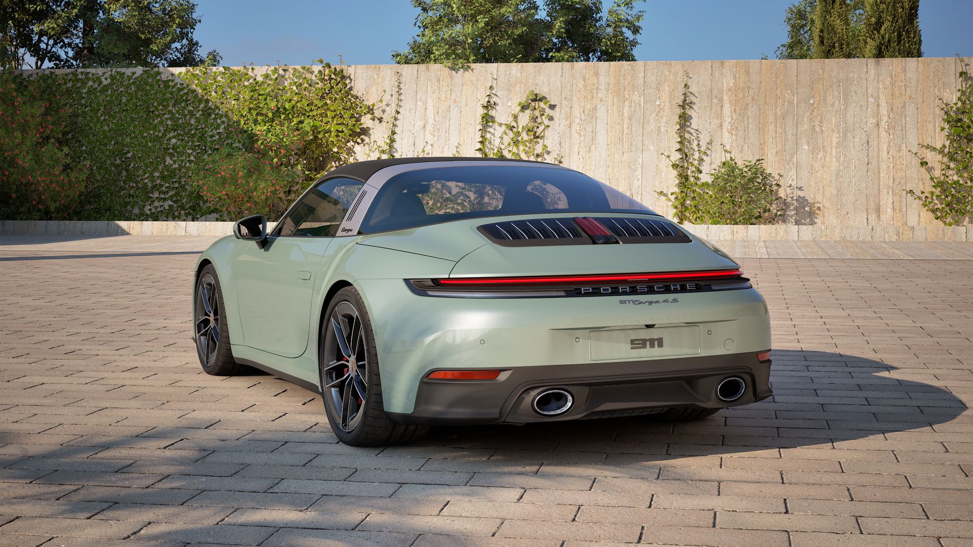 911 Targa 4S vista posterior.