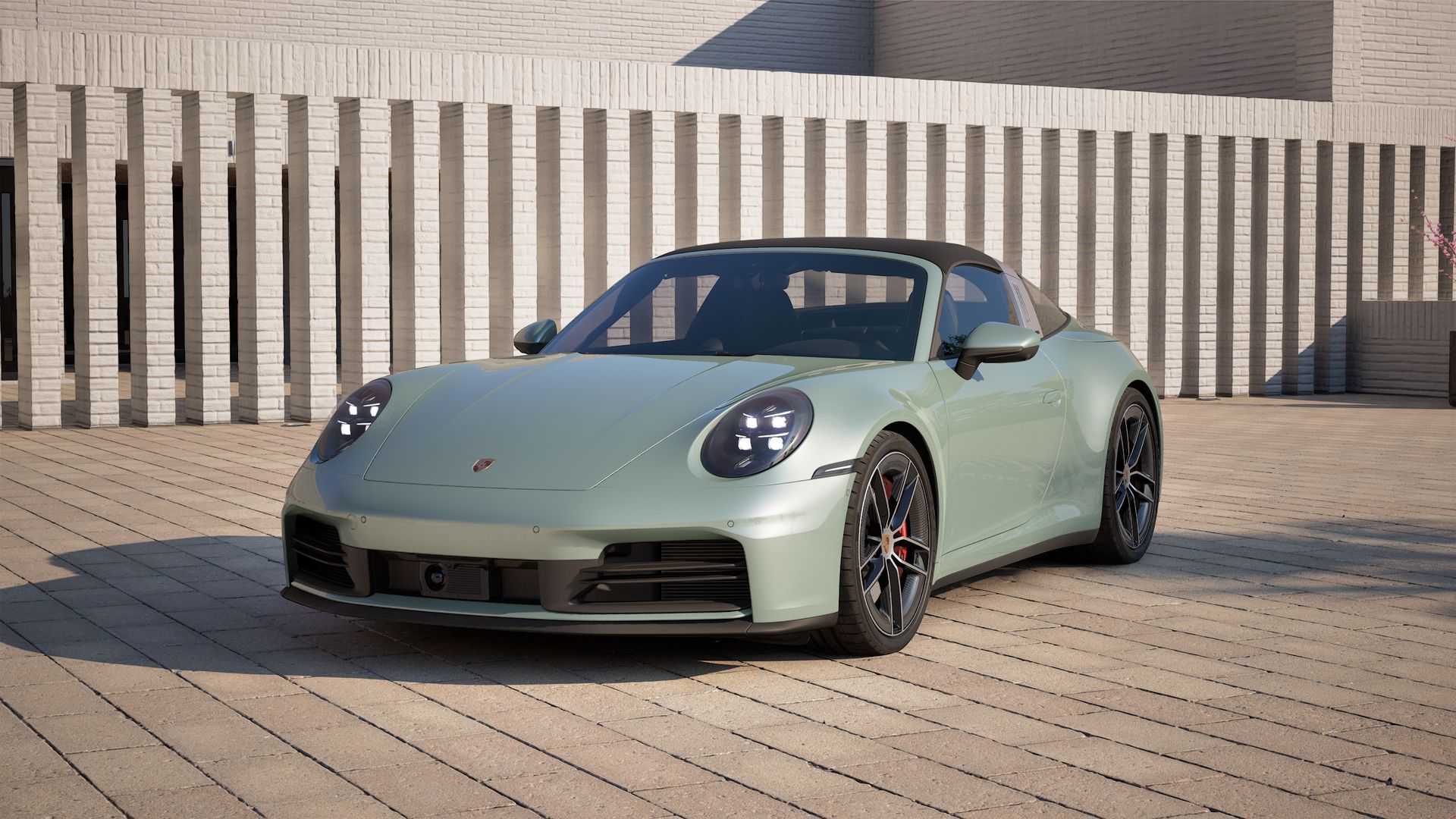 911 Targa 4S vista frontal.