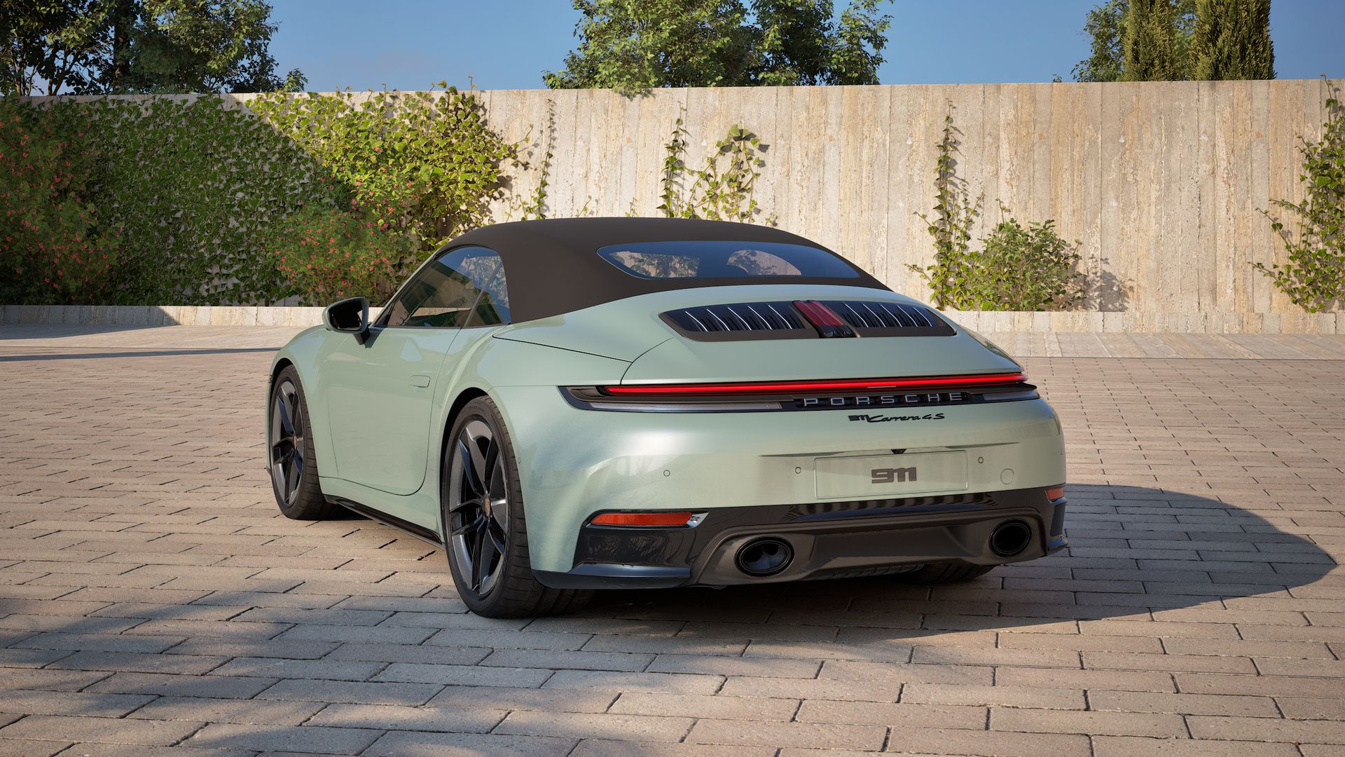 911 Carrera 4S Cabriolet vista posterior.