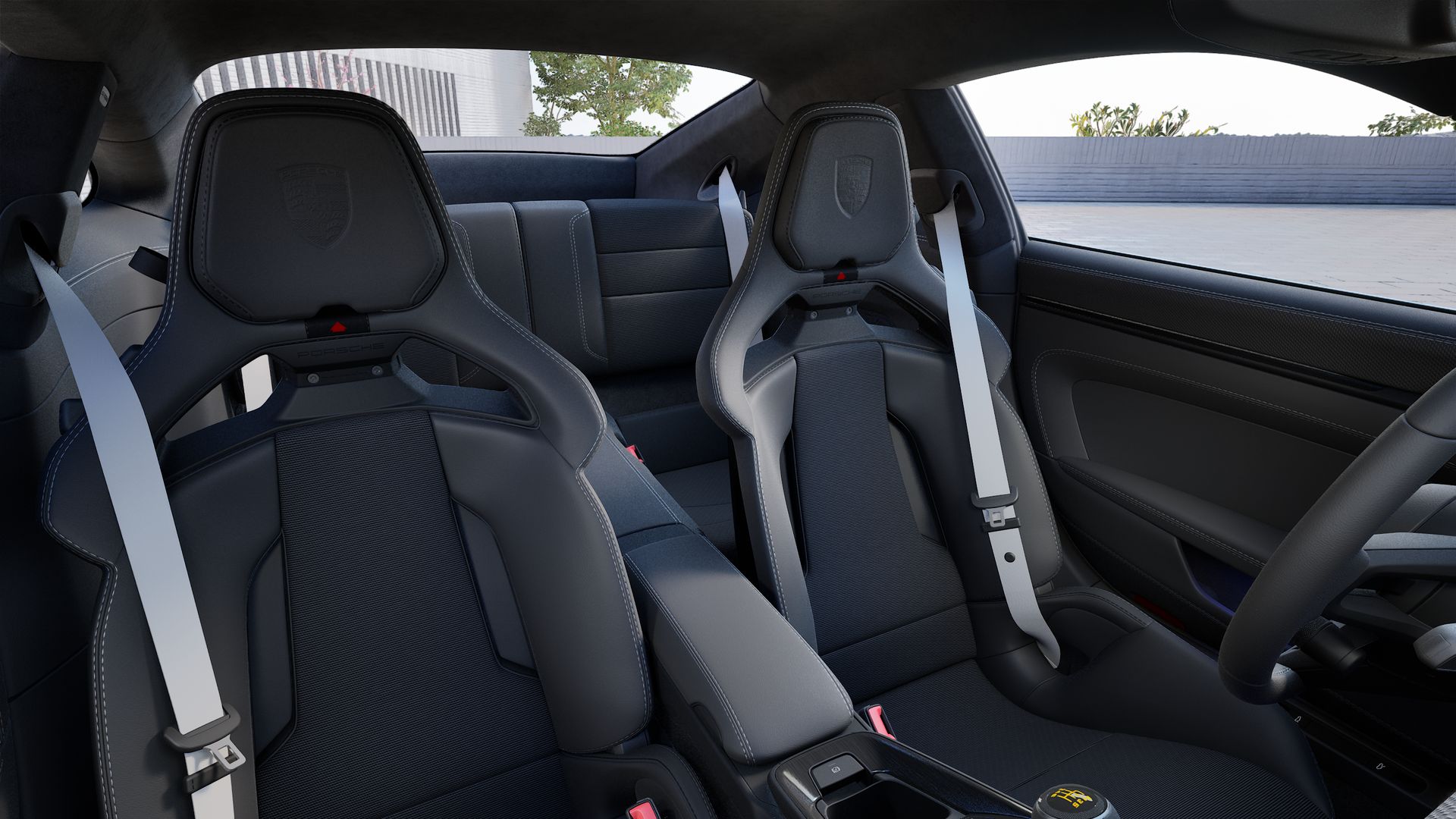 911 GT3 Touring vista interior.