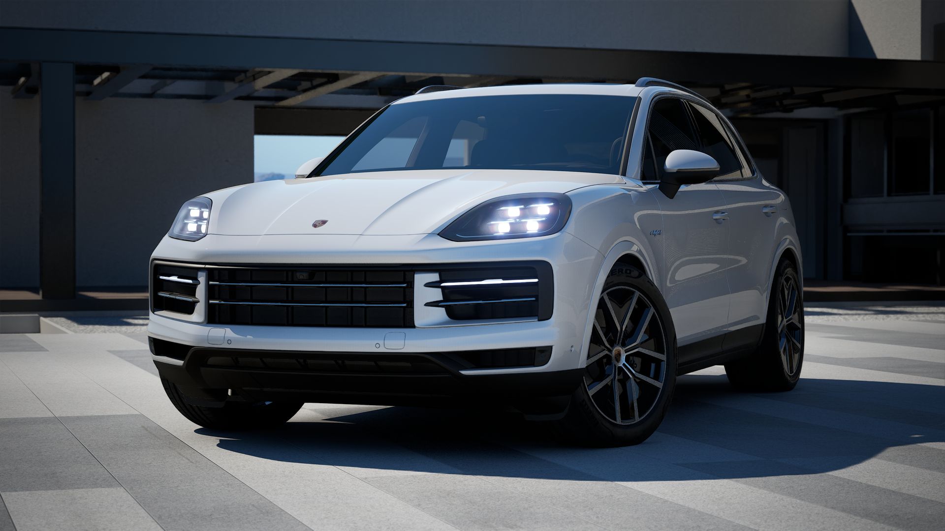 Cayenne E-Hybrid vista frontal.