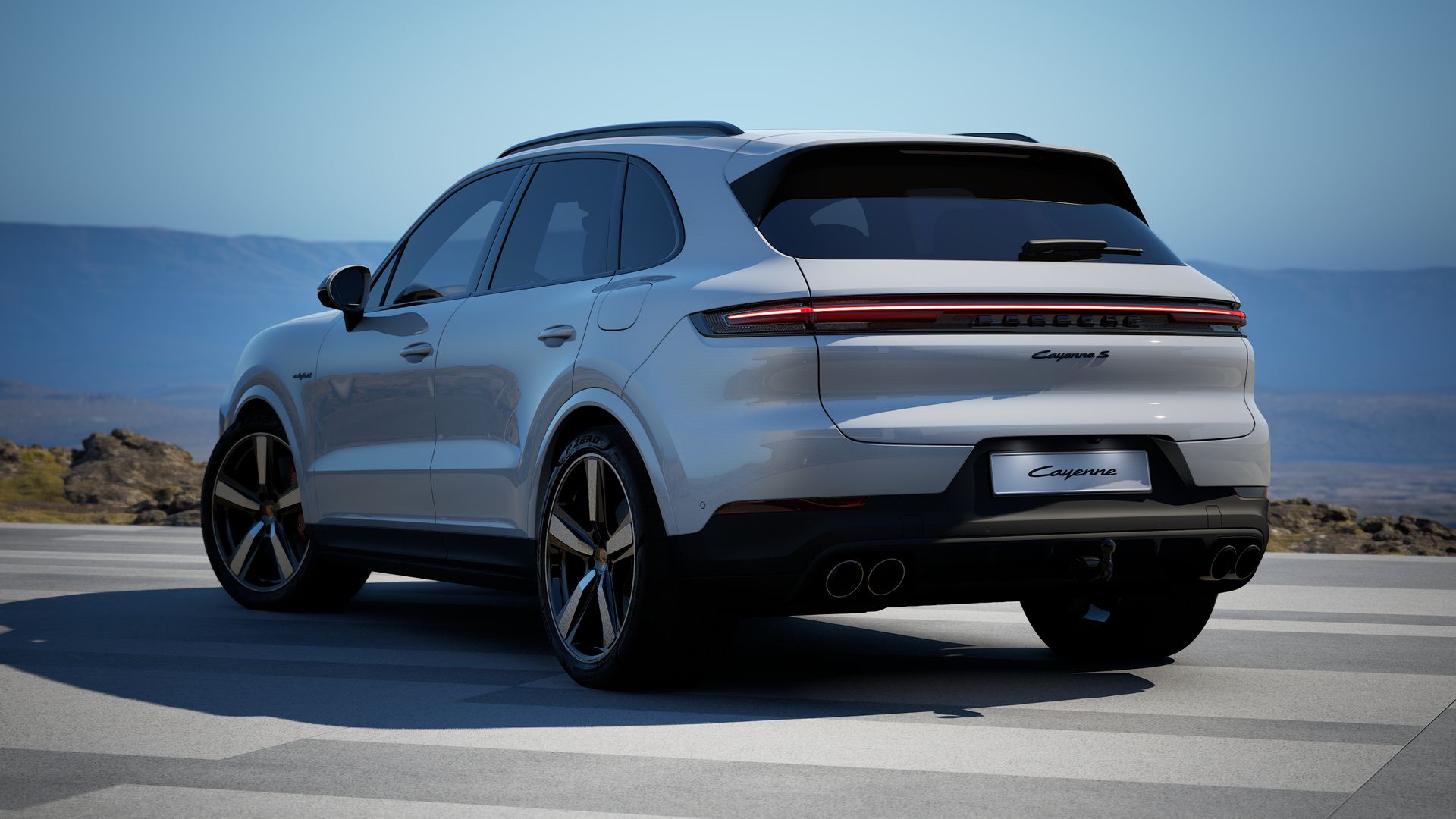 Cayenne S E-Hybrid vista posterior.